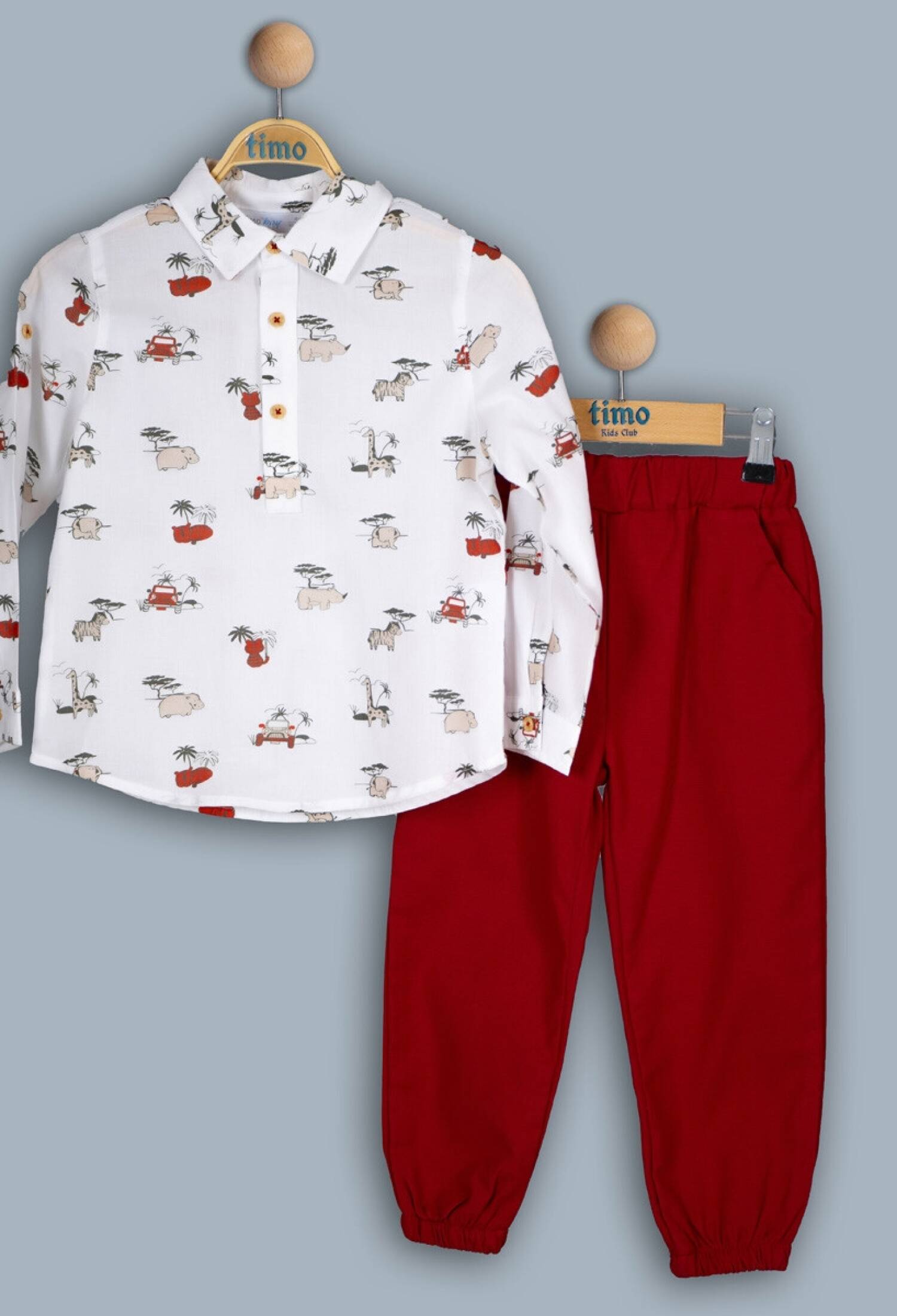 Toptan Erkek Bebek 2'li Gömlek ve Pantolon Takım 6-24M 1018-TE4DT042241621 - 1018-TE4DT042241621 - Brand: Timo - Kids & Bby Clothes From Peralane Kids Turkey