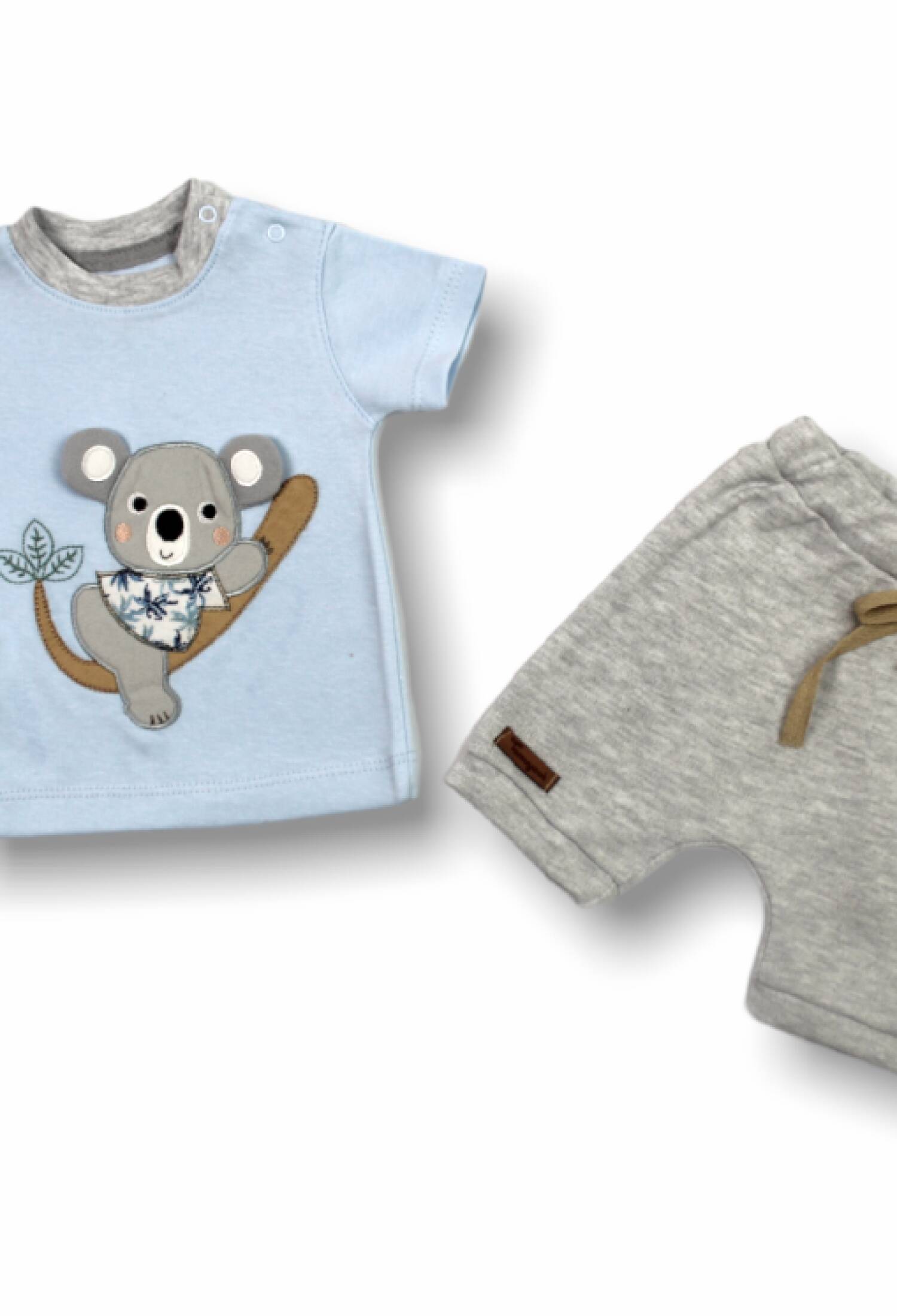 Toptan Erkek Bebek 2'li Tişört ve Şort Takım 1-12M 1074-75542-03 - 1074-75542-03 - Brand: Tomuycuk - Kids & Bby Clothes From Peralane Kids Turkey