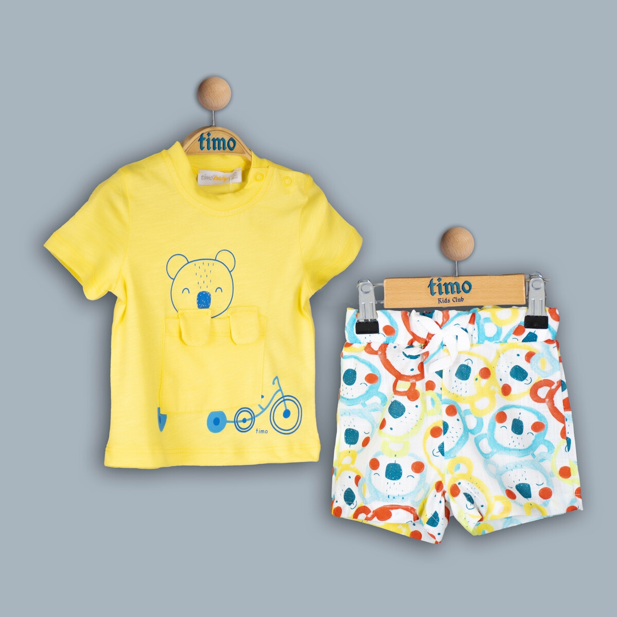 Toptan Erkek Bebek 2'li Tişört ve Şort Takımı 2-5Y 1018-TE4DT202241502 - 1018-TE4DT202241502 - Brand: Timo - Kids & Bby Clothes From Peralane Kids Turkey