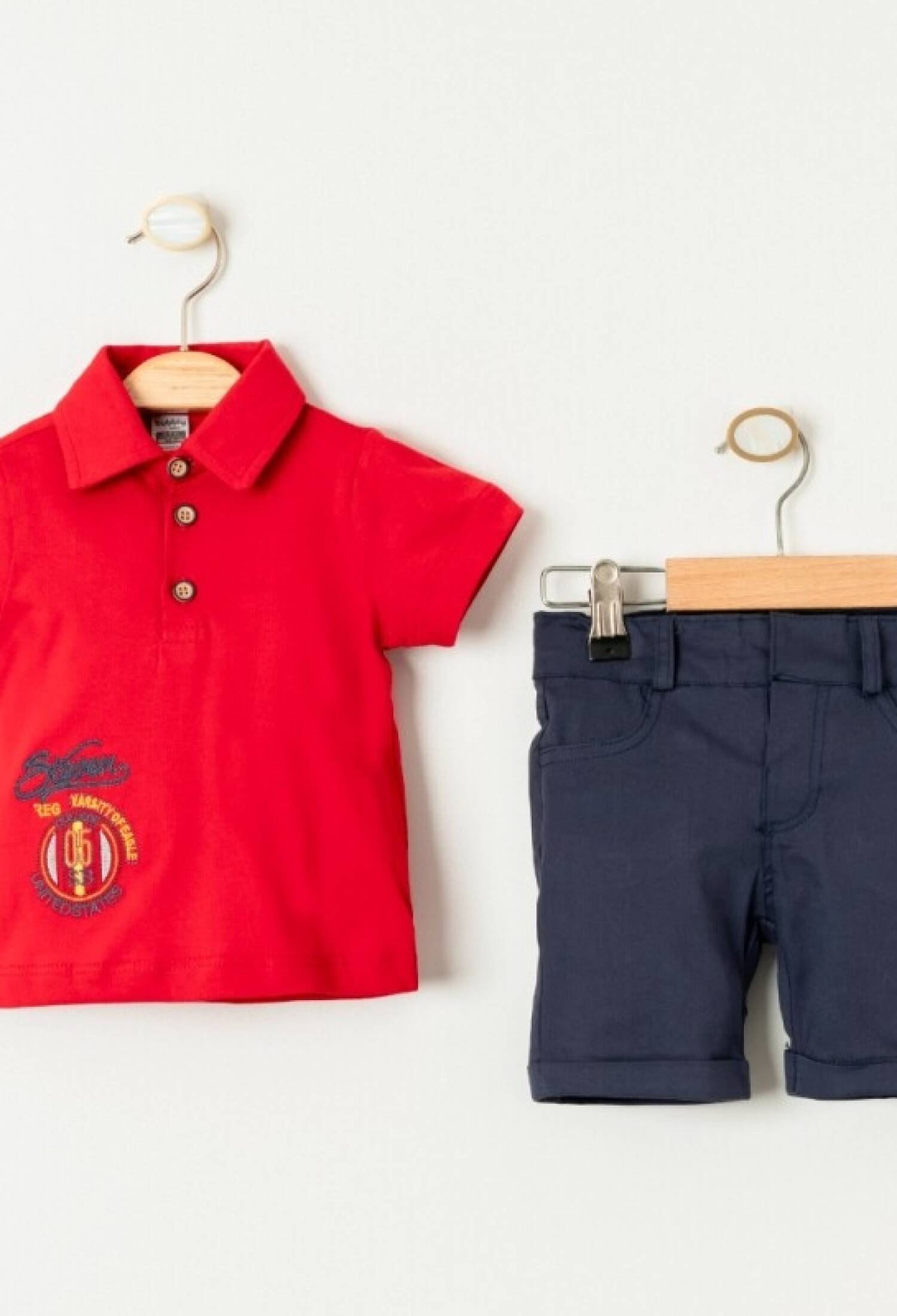 Toptan Erkek Bebek 2'li Tişört ve Şort Takımı 6-24M 2035-728 - 2035-728 - Brand: Bubbly - Kids & Bby Clothes From Peralane Kids Turkey