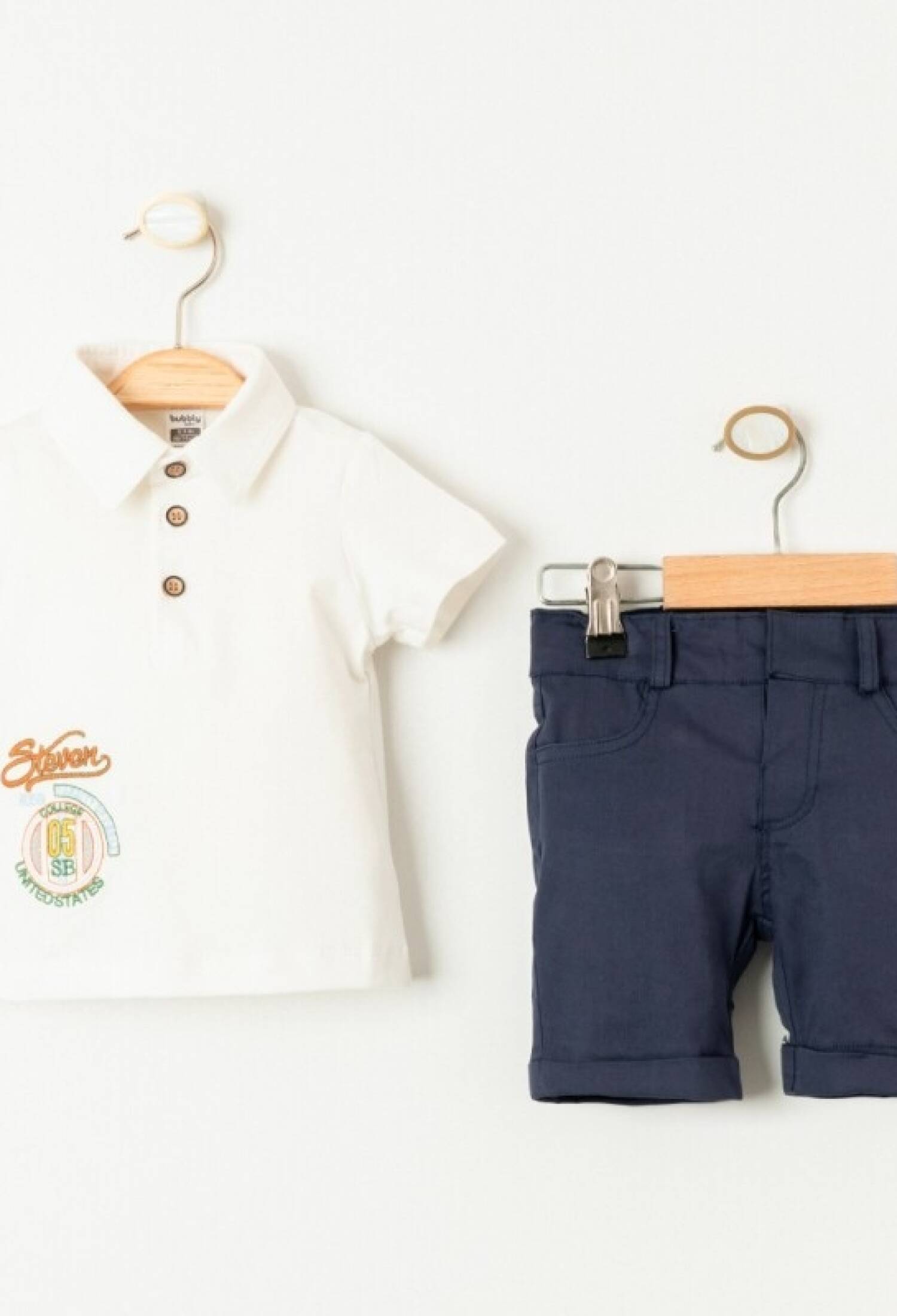 Toptan Erkek Bebek 2'li Tişört ve Şort Takımı 6-24M 2035-728 - 2035-728 - Brand: Bubbly - Kids & Bby Clothes From Peralane Kids Turkey