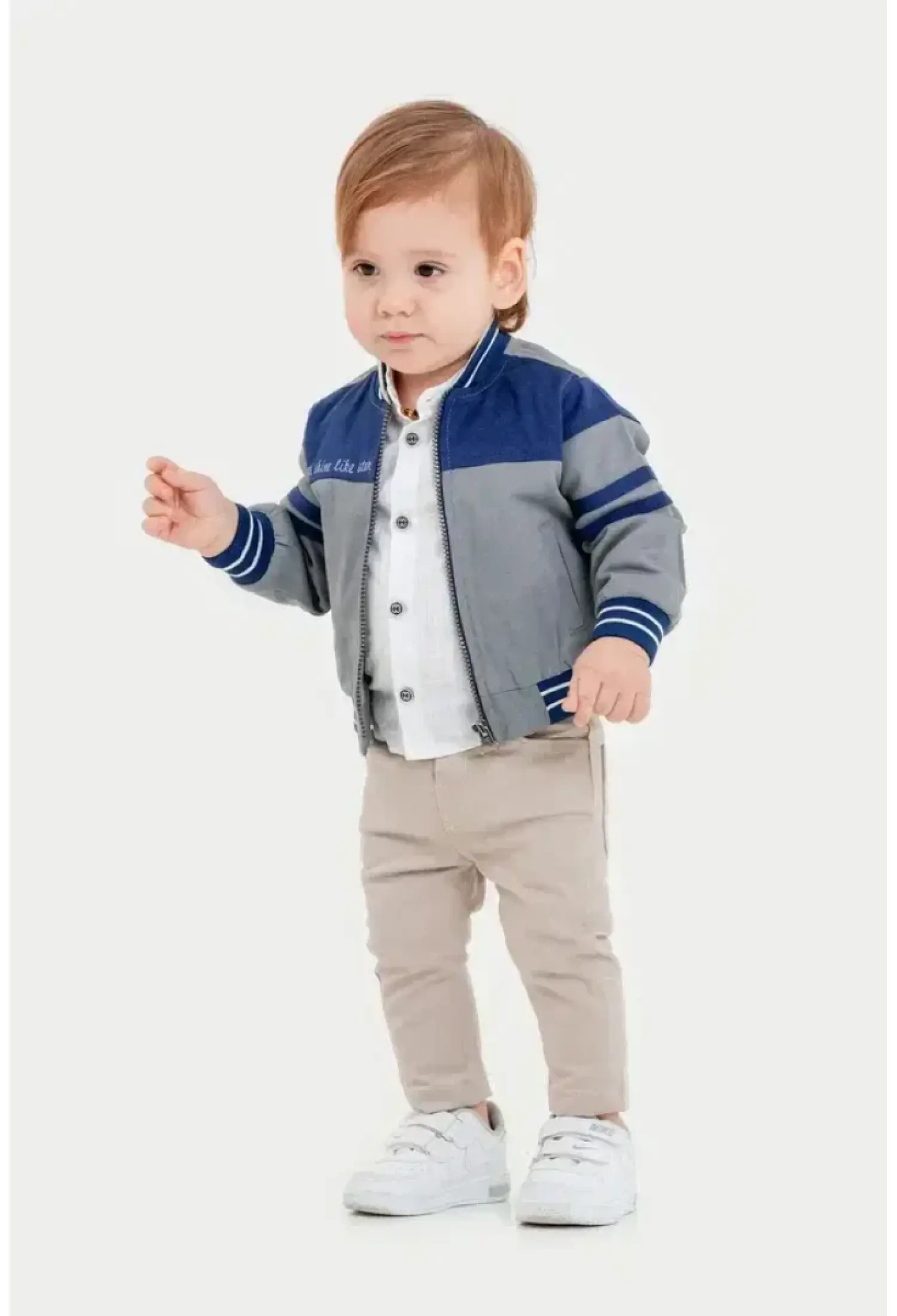 Toptan Erkek Bebek 3'lü Ceket, Gömlek ve Pantolon Takım 6-24M 2035-389 - 2035-389 - Brand: Bubbly - Kids & Bby Clothes From Peralane Kids Turkey