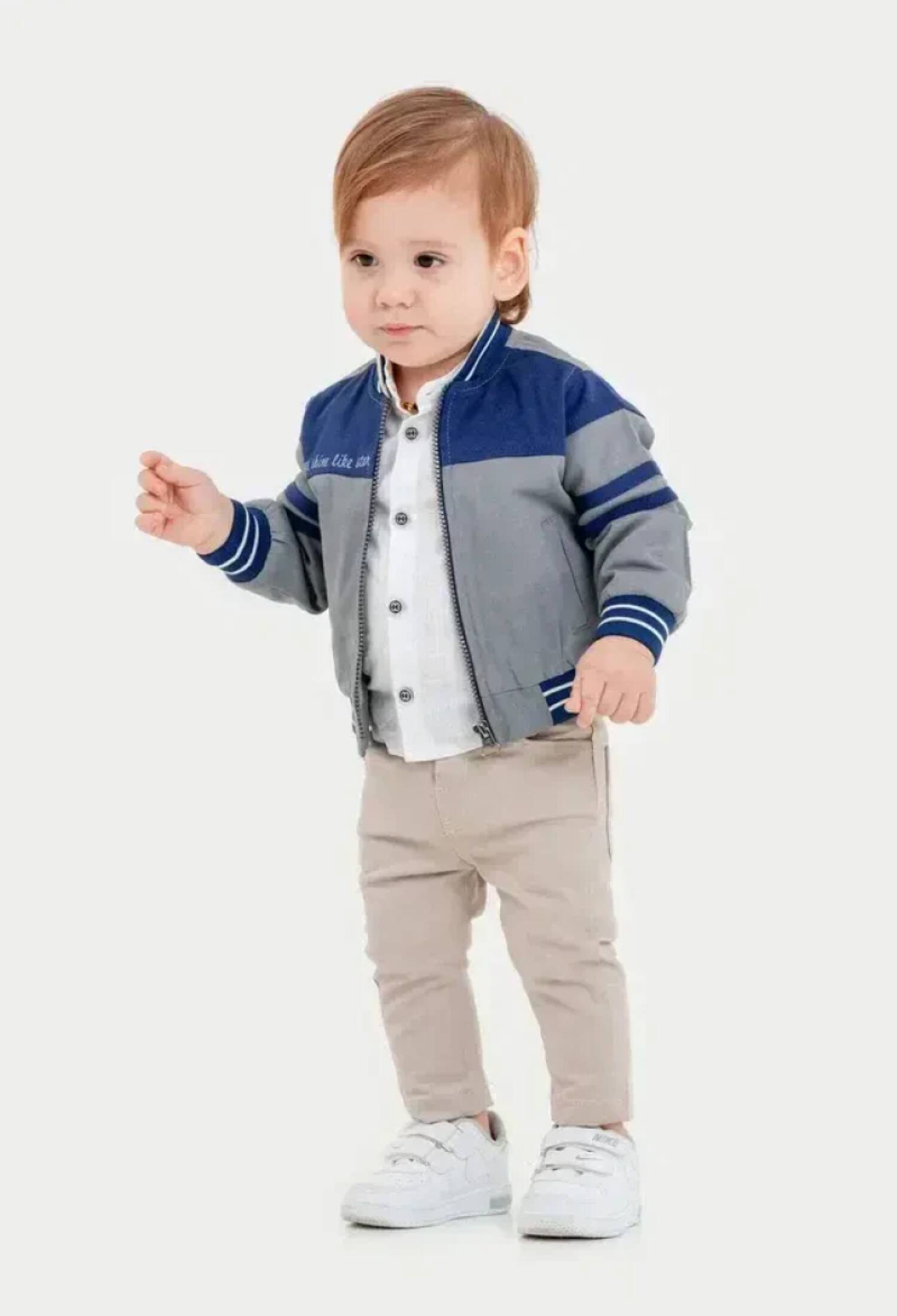 Toptan Erkek Bebek 3'lü Ceket, Gömlek ve Pantolon Takım 6-24M 2035-389 - 2035-389 - Brand: Bubbly - Kids & Bby Clothes From Peralane Kids Turkey