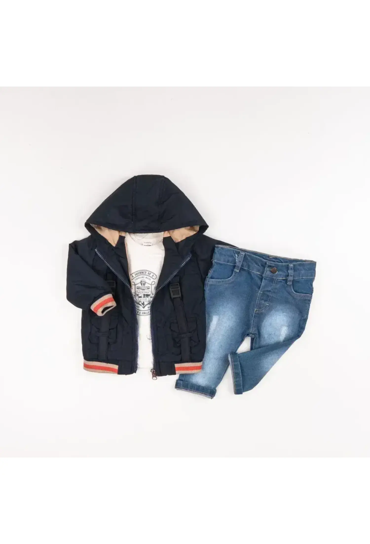 Toptan Erkek Bebek 3'lü Pantolon, Ceket ve Tişört Takımı 6-24M 2035-1561 - 2035-1561 - Brand: Bubbly - Kids & Bby Clothes From Peralane Kids Turkey