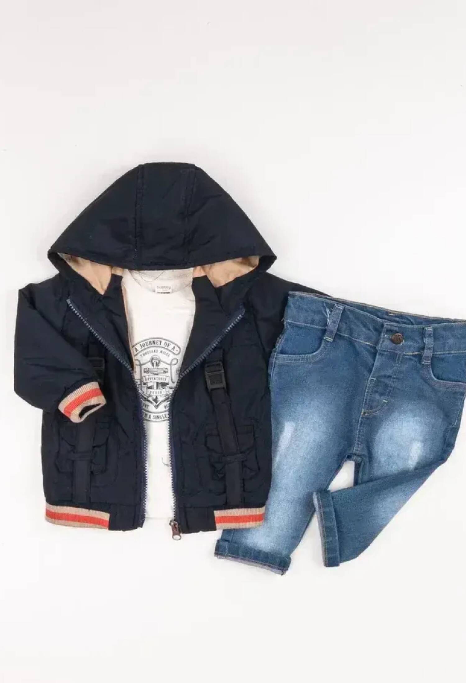 Toptan Erkek Bebek 3'lü Pantolon, Ceket ve Tişört Takımı 6-24M 2035-1561 - 2035-1561 - Brand: Bubbly - Kids & Bby Clothes From Peralane Kids Turkey