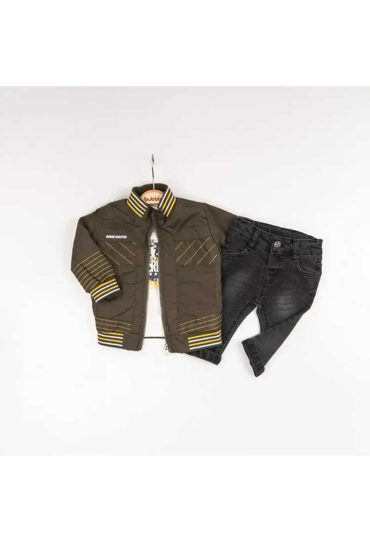 Toptan Erkek Bebek 3'lü Pantolon, Ceket ve Tişört Takımı 6-24M 2035-1563 - 2035-1563 - Brand: Bubbly - Kids & Bby Clothes From Peralane Kids Turkey