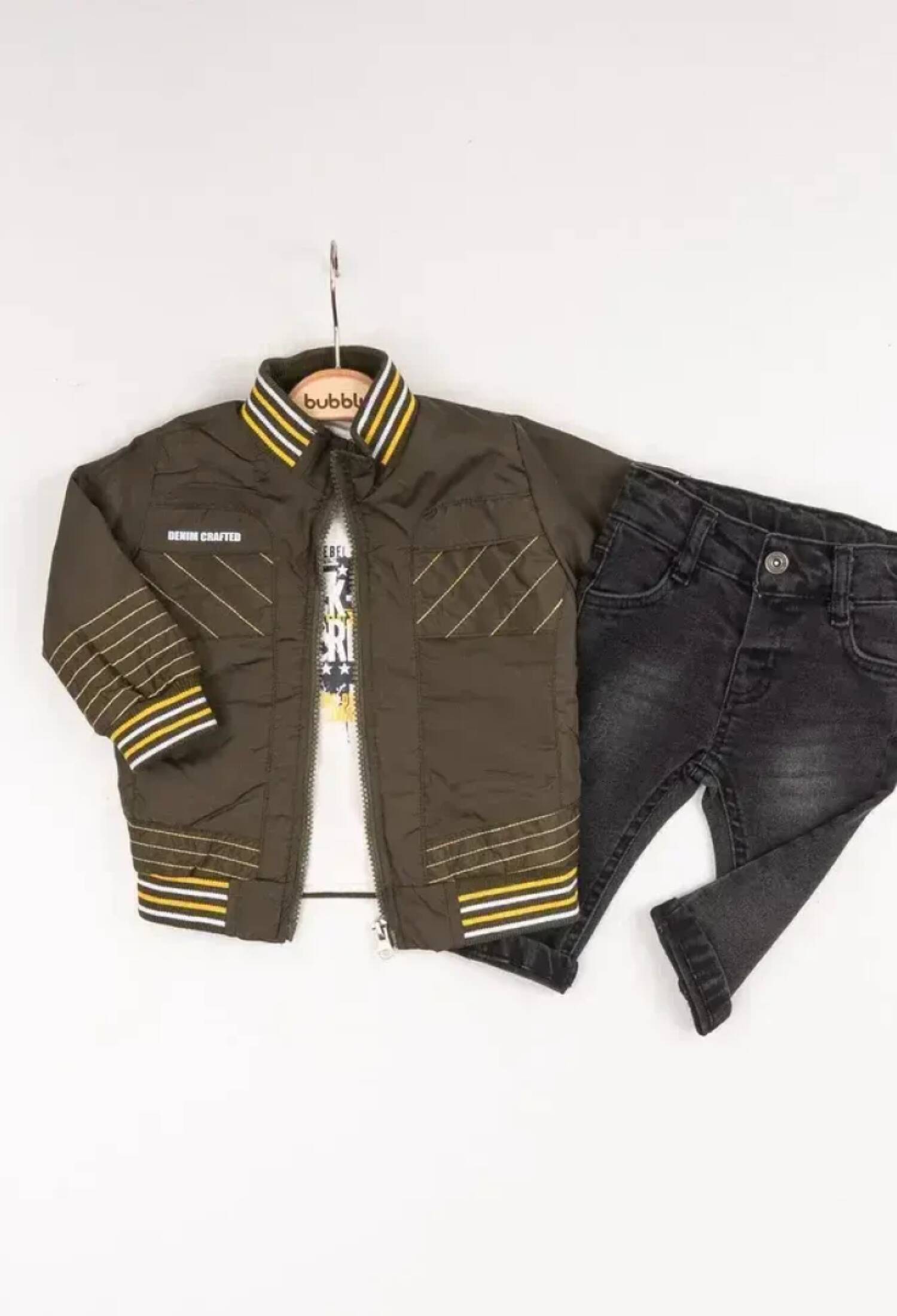 Toptan Erkek Bebek 3'lü Pantolon, Ceket ve Tişört Takımı 6-24M 2035-1563 - 2035-1563 - Brand: Bubbly - Kids & Bby Clothes From Peralane Kids Turkey