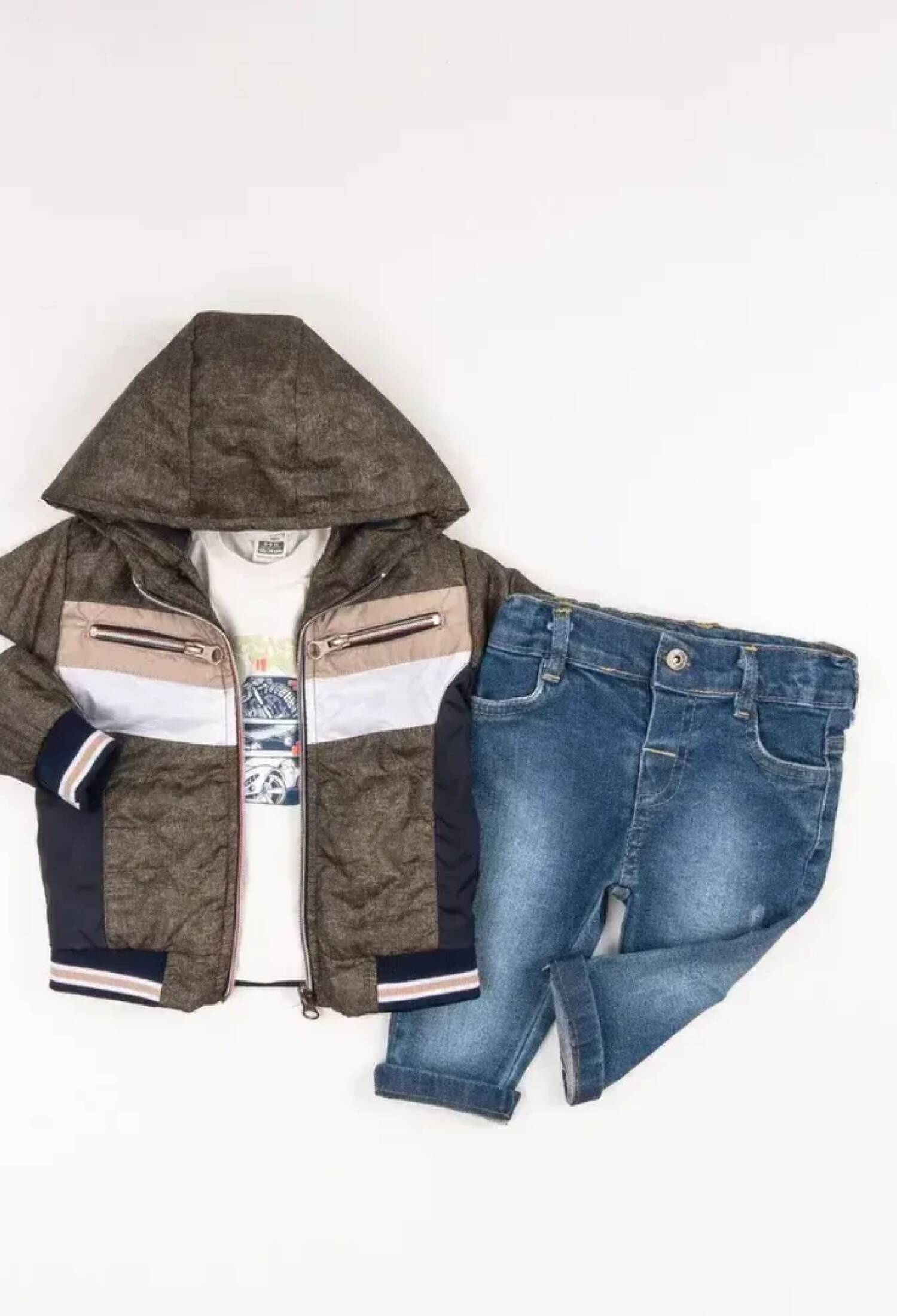 Toptan Erkek Bebek 3'lü Pantolon, Ceket ve Tişört Takımı 6-24M 2035-1567 - 2035-1567 - Brand: Bubbly - Kids & Bby Clothes From Peralane Kids Turkey