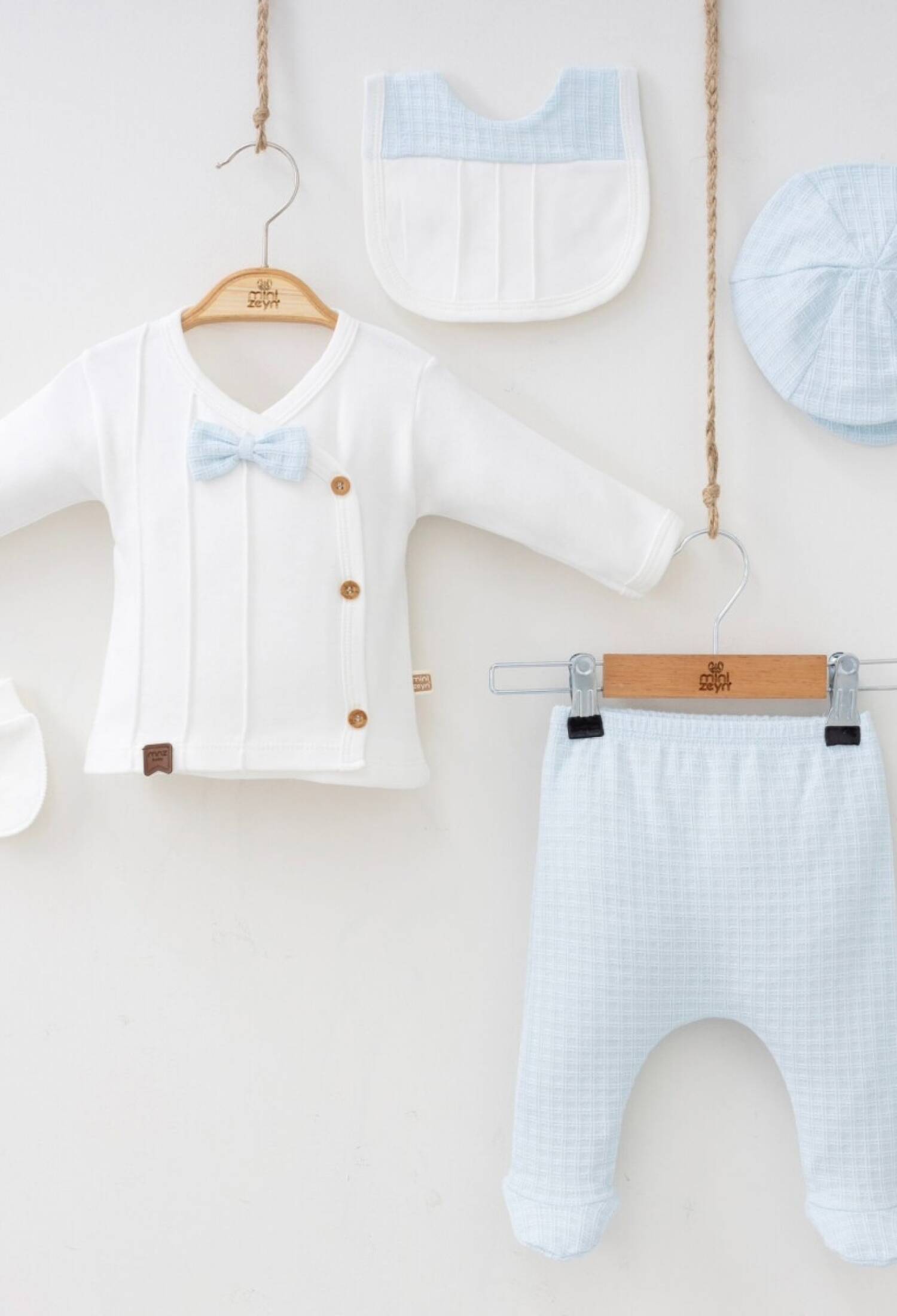 Toptan Erkek Bebek 5'lü Yenidoğan Body Pantalon 0-3M 2014-7038 - 2014-7038 - Brand: Minizeyn - Kids & Bby Clothes From Peralane Kids Turkey