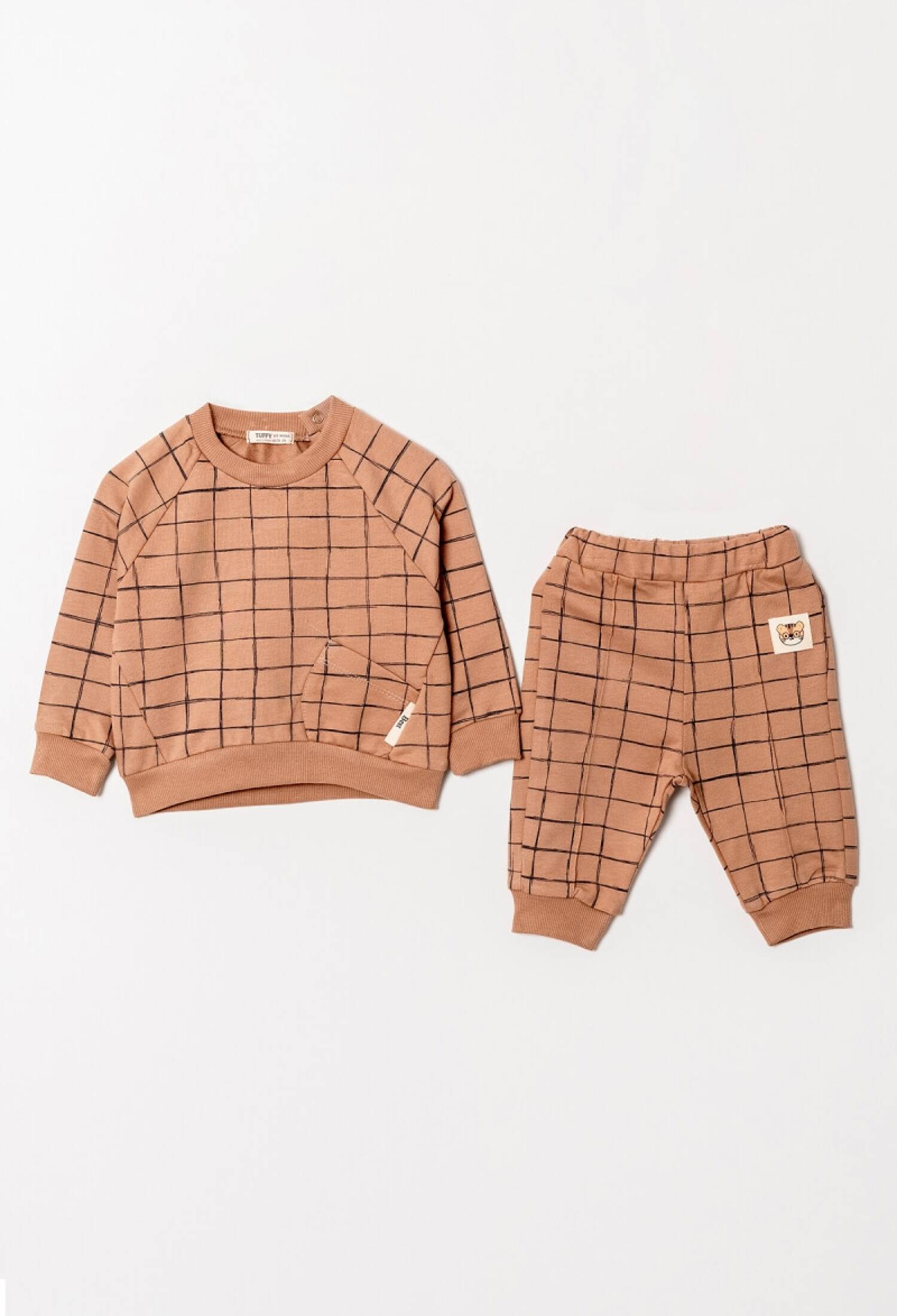 Toptan Erkek Bebek Basic Eşofman Takımı 6-18M 1099-0822 - 1099-0822 - Brand: Tuffy - Kids & Bby Clothes From Peralane Kids Turkey