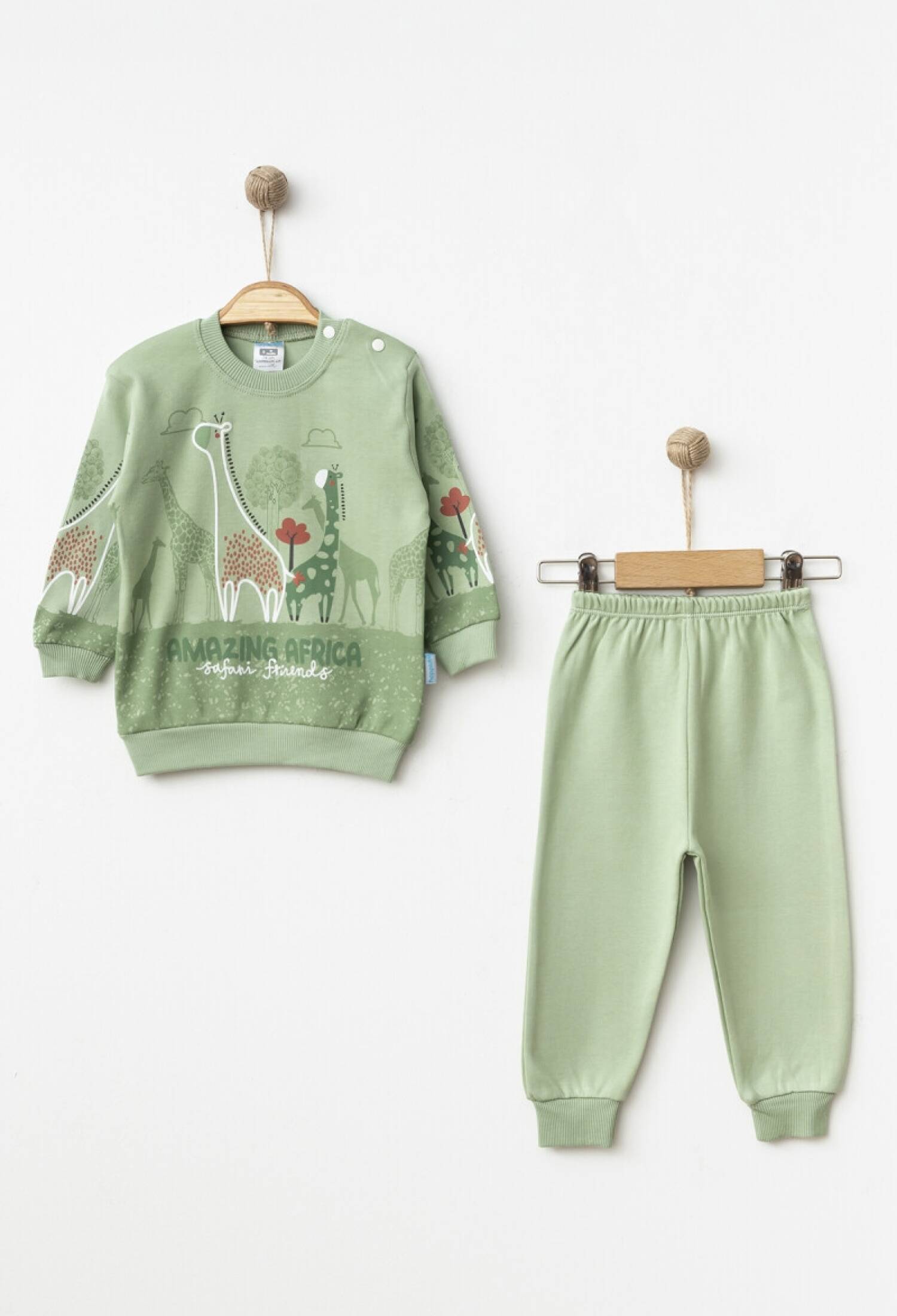 Toptan Erkek Bebek Baskılı 2'li Pijama Takımı 9-18M 2017-2340 - 2017-2340 - Brand: Hoppidik - Kids & Bby Clothes From Peralane Kids Turkey