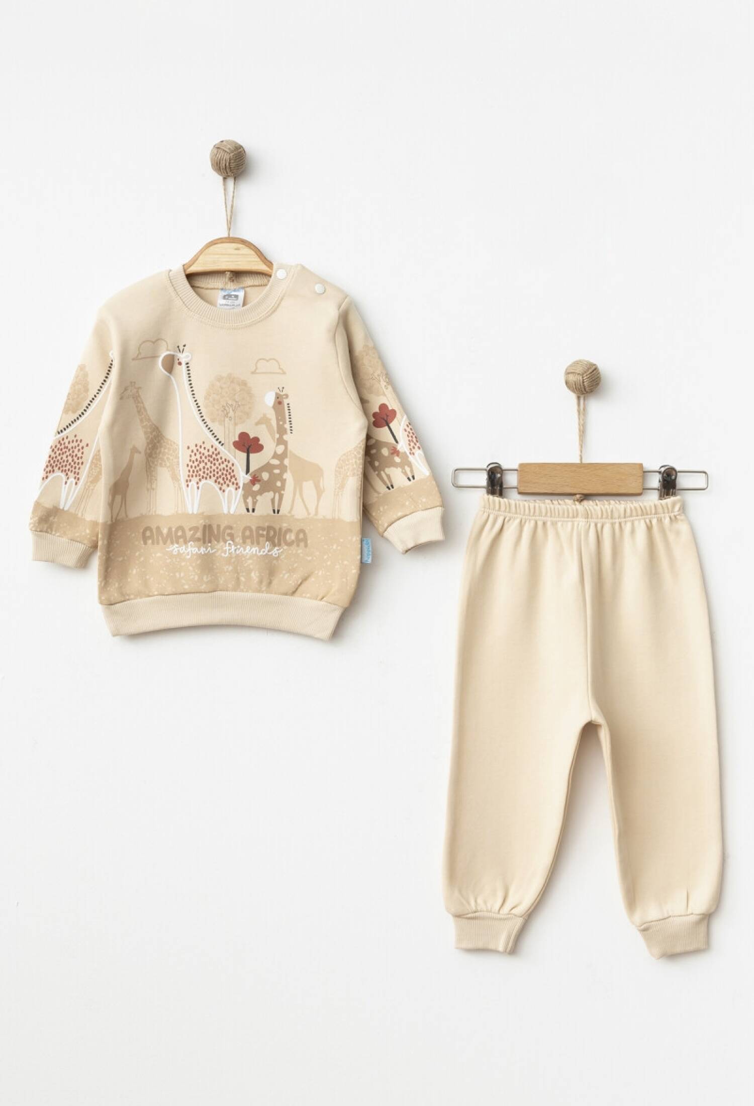 Toptan Erkek Bebek Baskılı 2'li Pijama Takımı 9-18M 2017-2340 - 2017-2340 - Brand: Hoppidik - Kids & Bby Clothes From Peralane Kids Turkey