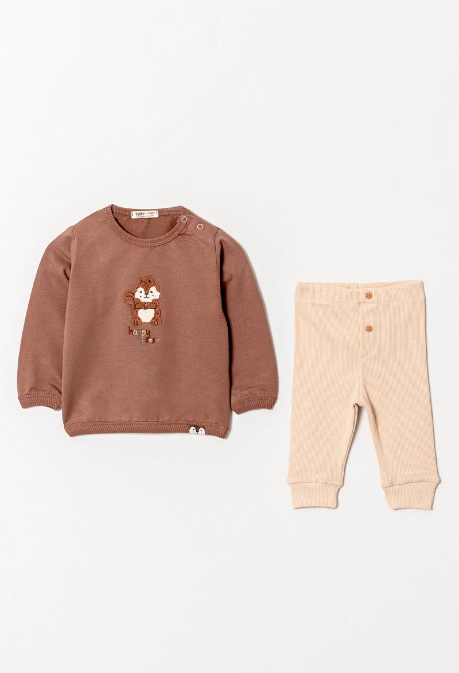 Toptan Erkek Bebek Baskılı Eşofman Takımı 6-18M 1099-0802 - 1099-0802 - Brand: Tuffy - Kids & Bby Clothes From Peralane Kids Turkey