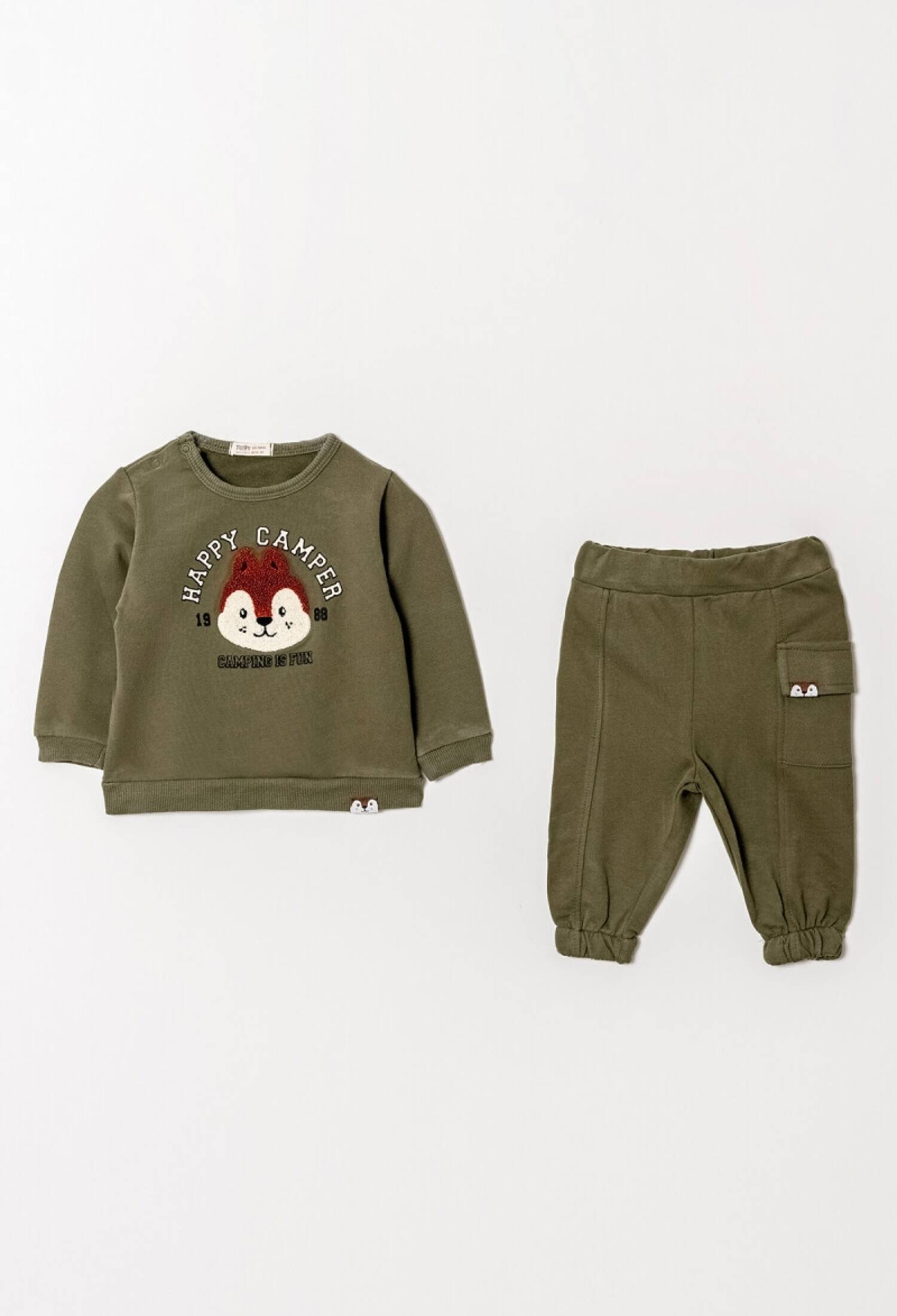 Toptan Erkek Bebek Baskılı Eşofman Takımı 6-18M 1099-0805 - 1099-0805 - Brand: Tuffy - Kids & Bby Clothes From Peralane Kids Turkey