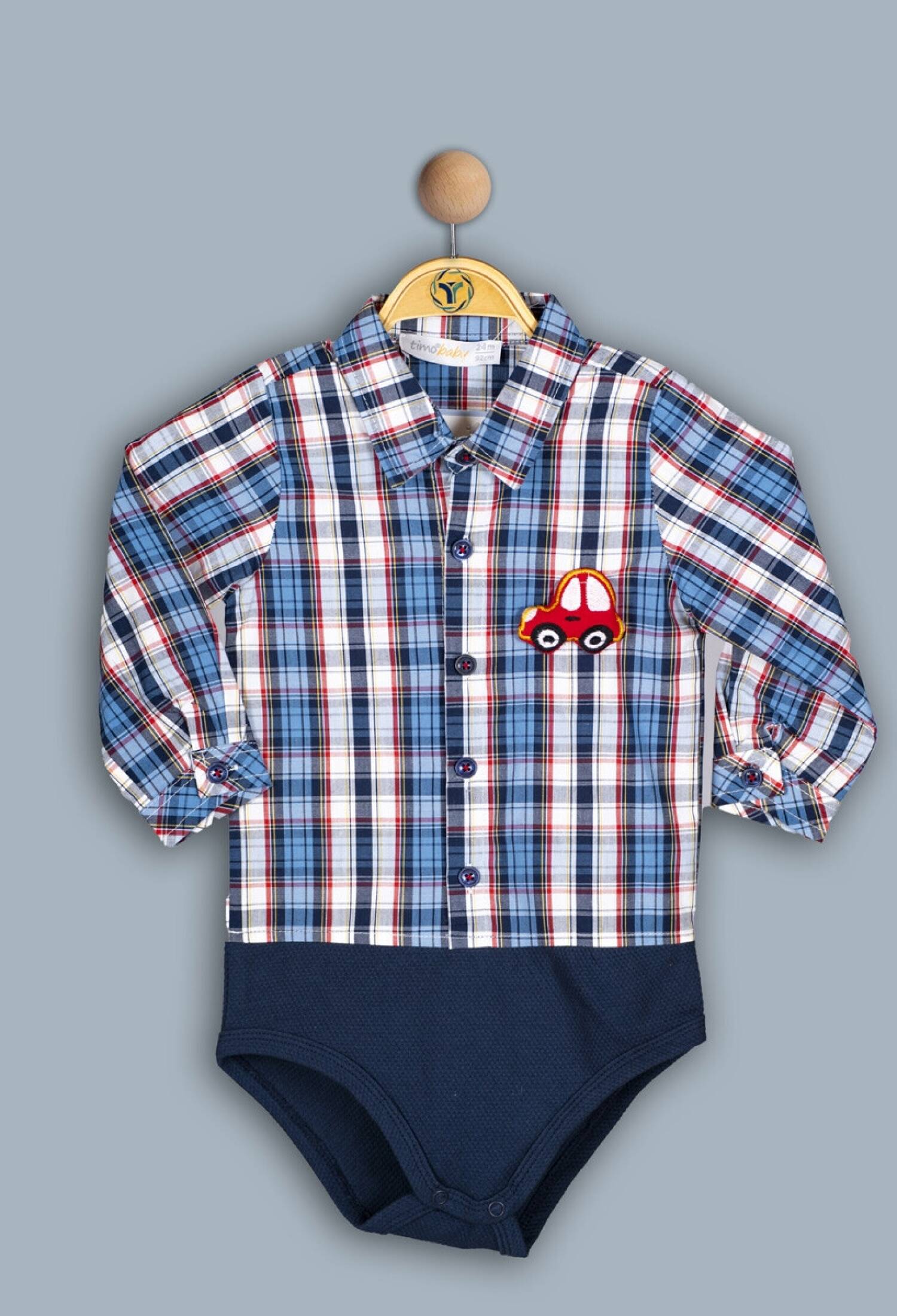 Toptan Erkek Bebek Ekoseli Body 6-24M 1018-TE4DÜ202243561 - 1018-TE4DÜ202243561 - Brand: Timo - Kids & Bby Clothes From Peralane Kids Turkey