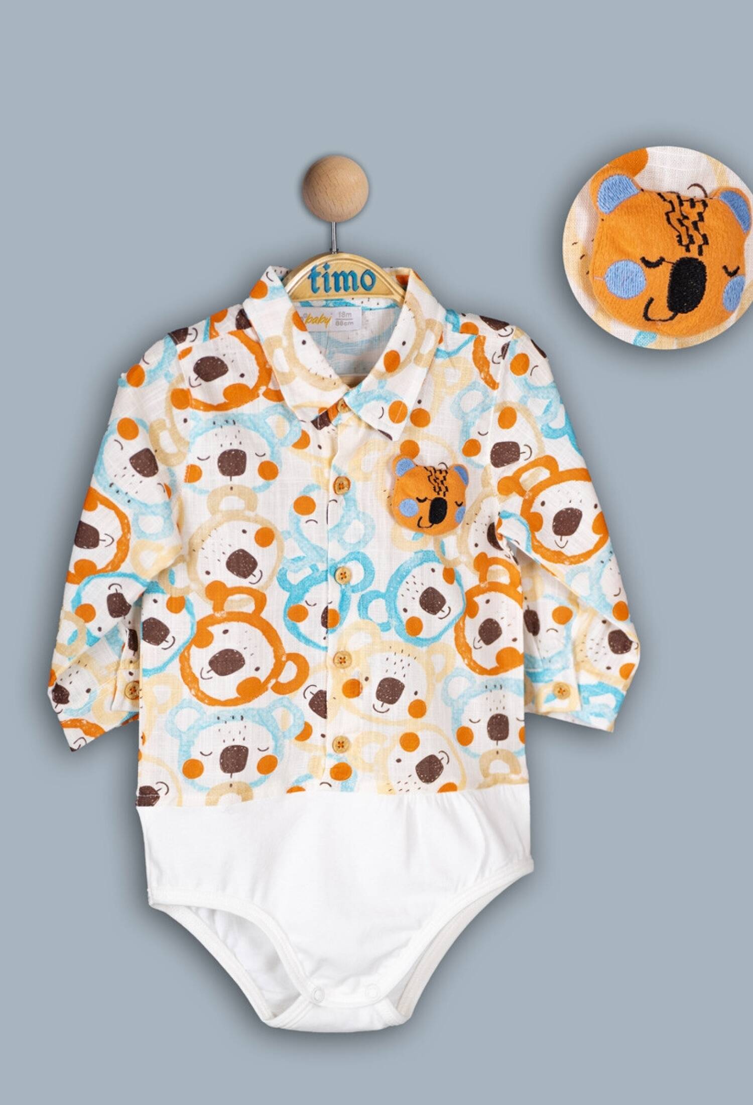 Toptan Erkek Bebek Gömlek 6-24M 1018-TE4DÜ042243451 - 1018-TE4DÜ042243451 - Brand: Timo - Kids & Bby Clothes From Peralane Kids Turkey