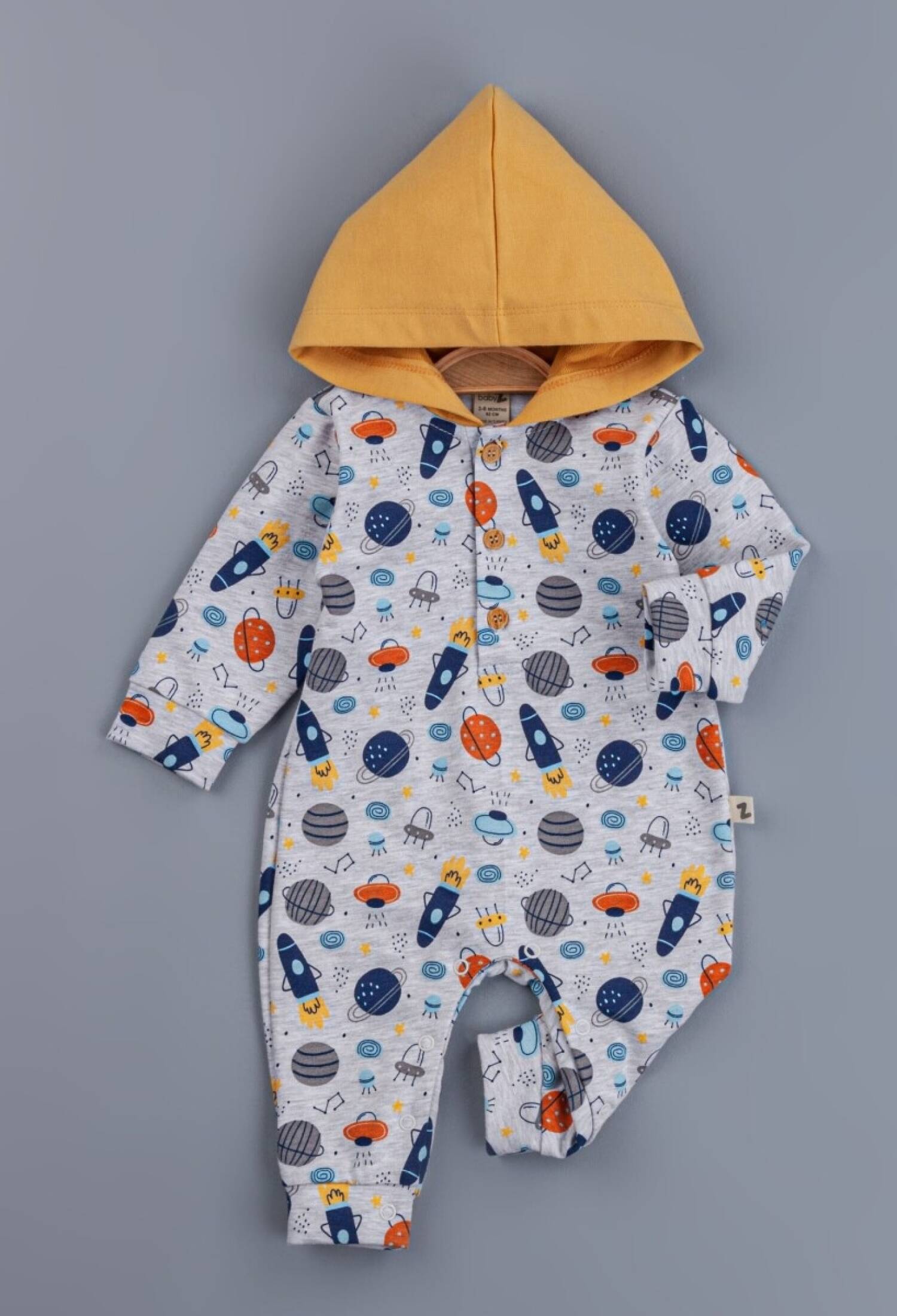 Toptan Erkek Bebek Kapşonlu Tulum 3-12M 1097-4340 - 1097-4340 - Brand: BabyZ - Kids & Bby Clothes From Peralane Kids Turkey