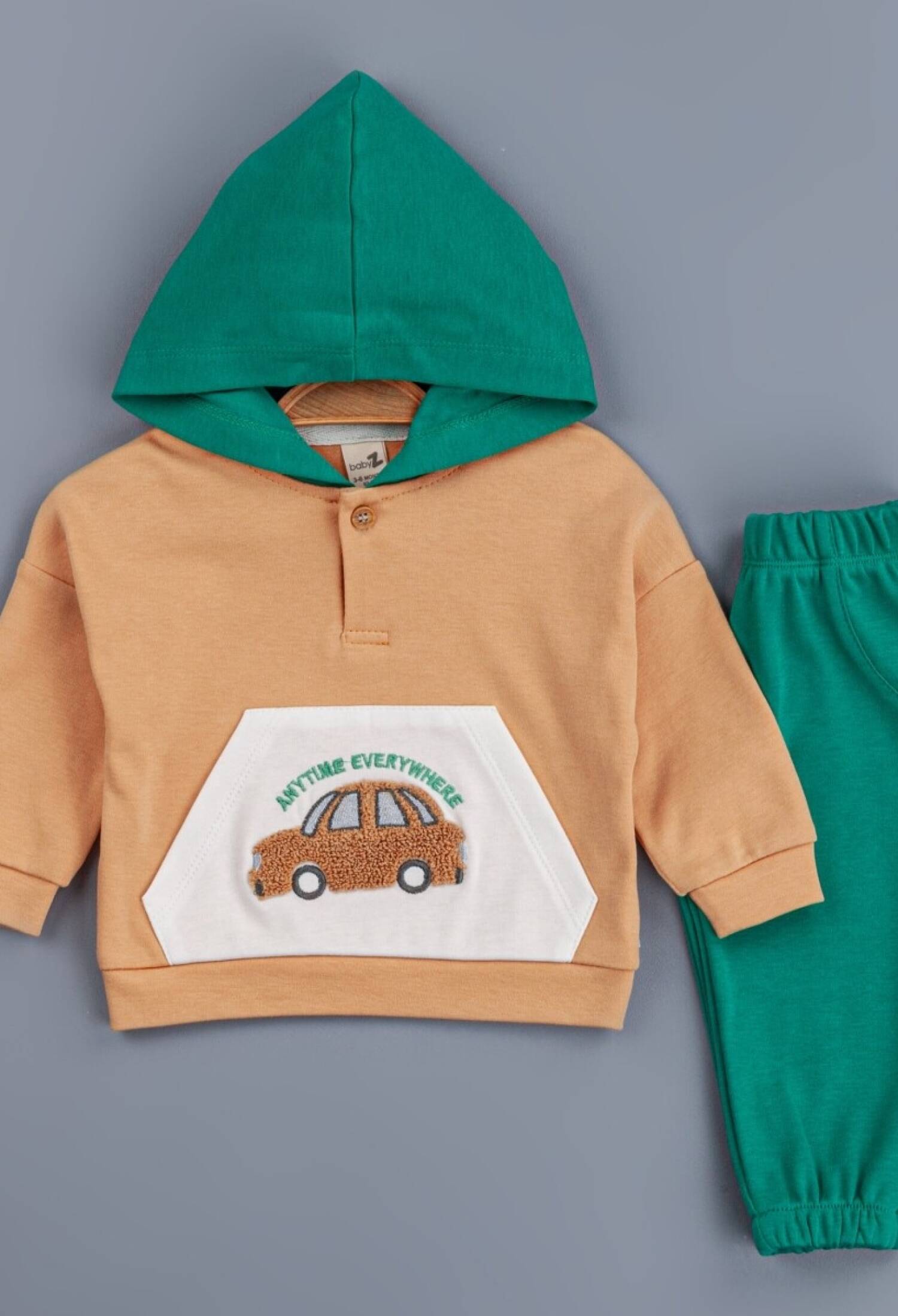 Toptan Erkek Bebek Kapüşonlu Eşofman Takımı 6-24M 1097-4743 - 1097-4743 - Brand: BabyZ - Kids & Bby Clothes From Peralane Kids Turkey