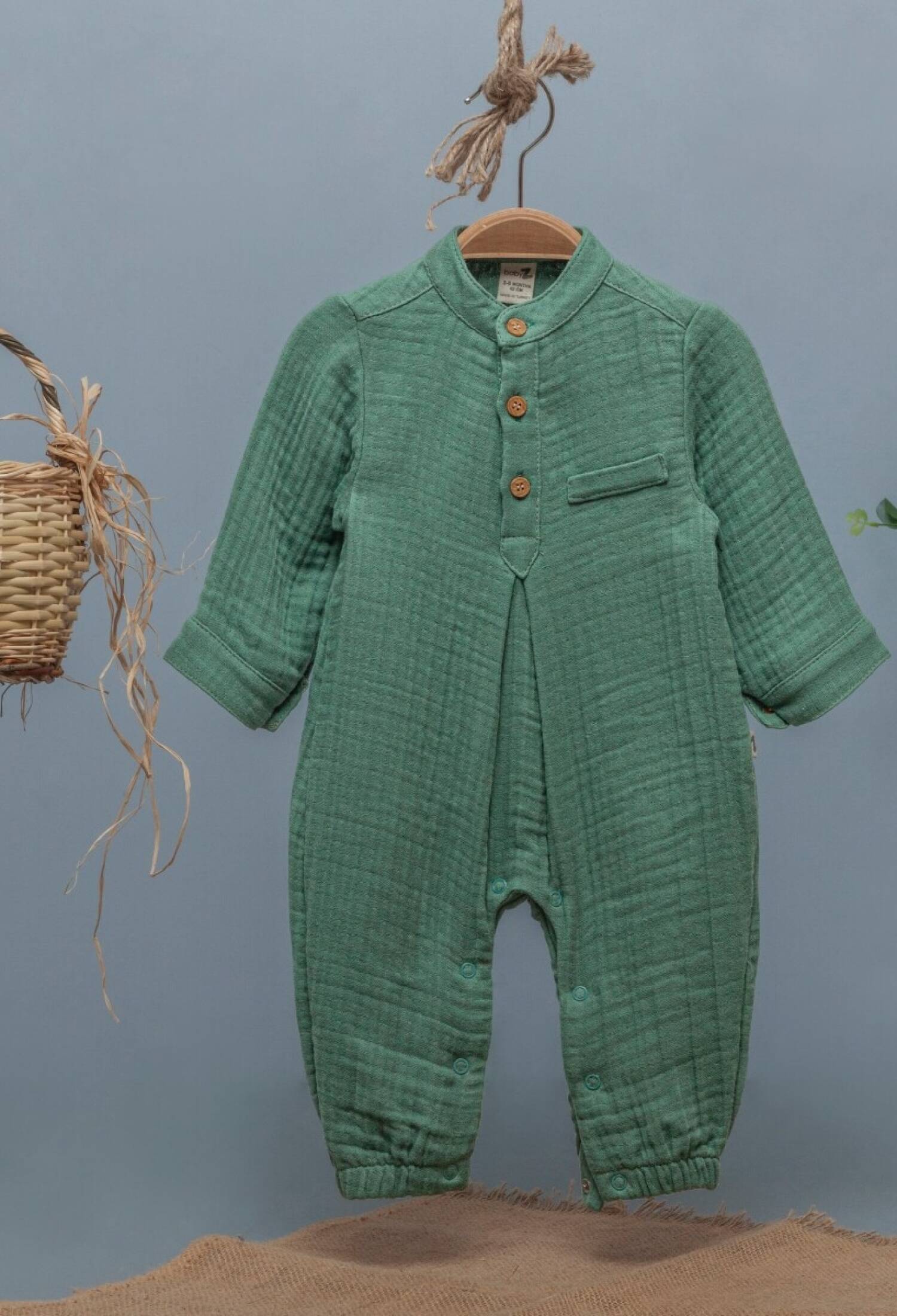 Toptan Erkek Bebek Müslin Tulum 3-12M 1097-4362 - 1097-4362 - Brand: BabyZ - Kids & Bby Clothes From Peralane Kids Turkey