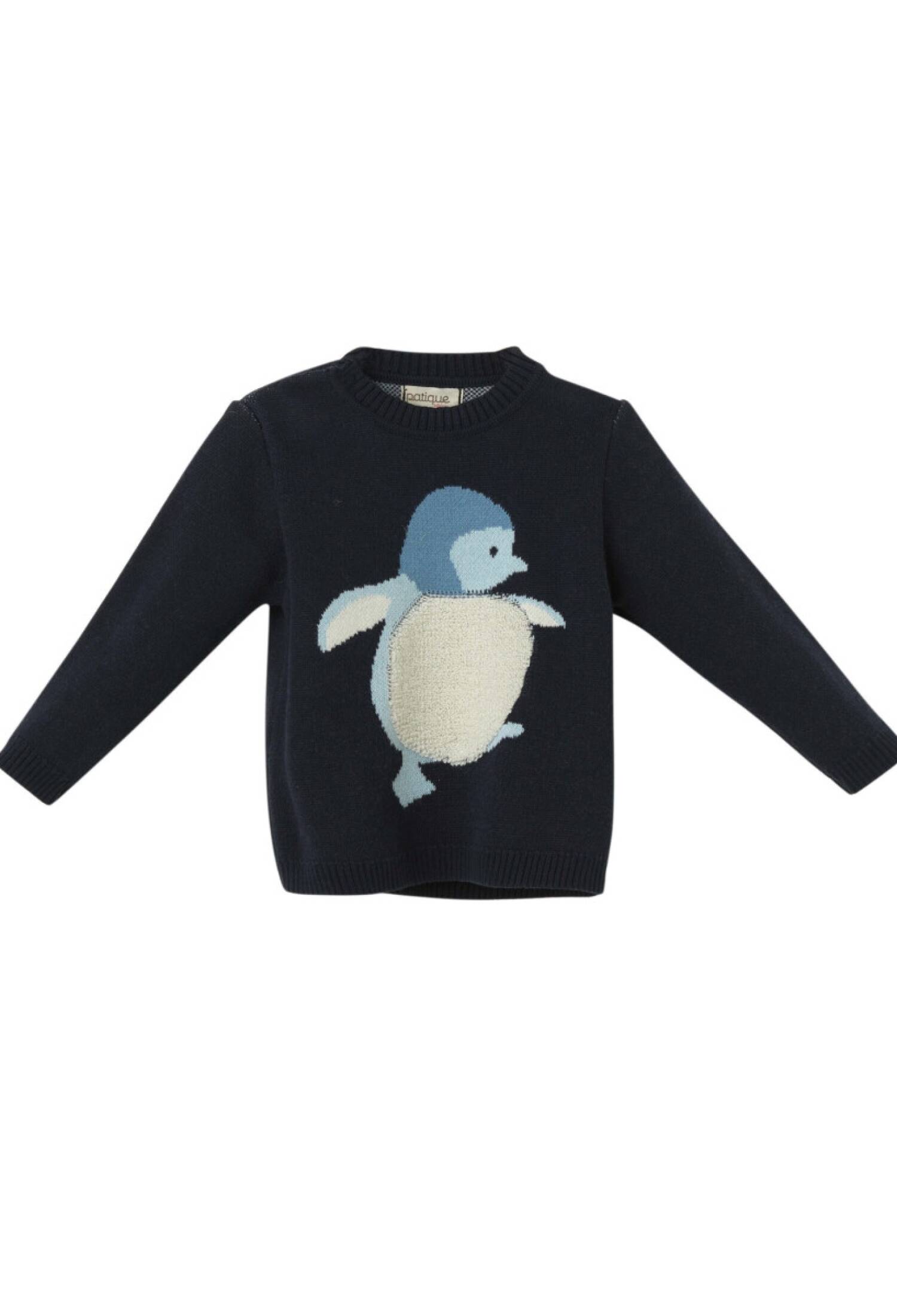 Toptan Erkek Bebek Organik Pamuk Penguen Desenli Kazak 6-36M 1061-21159 - 1061-21159 - Brand: Uludağ Triko - Kids & Bby Clothes From Peralane Kids Turkey