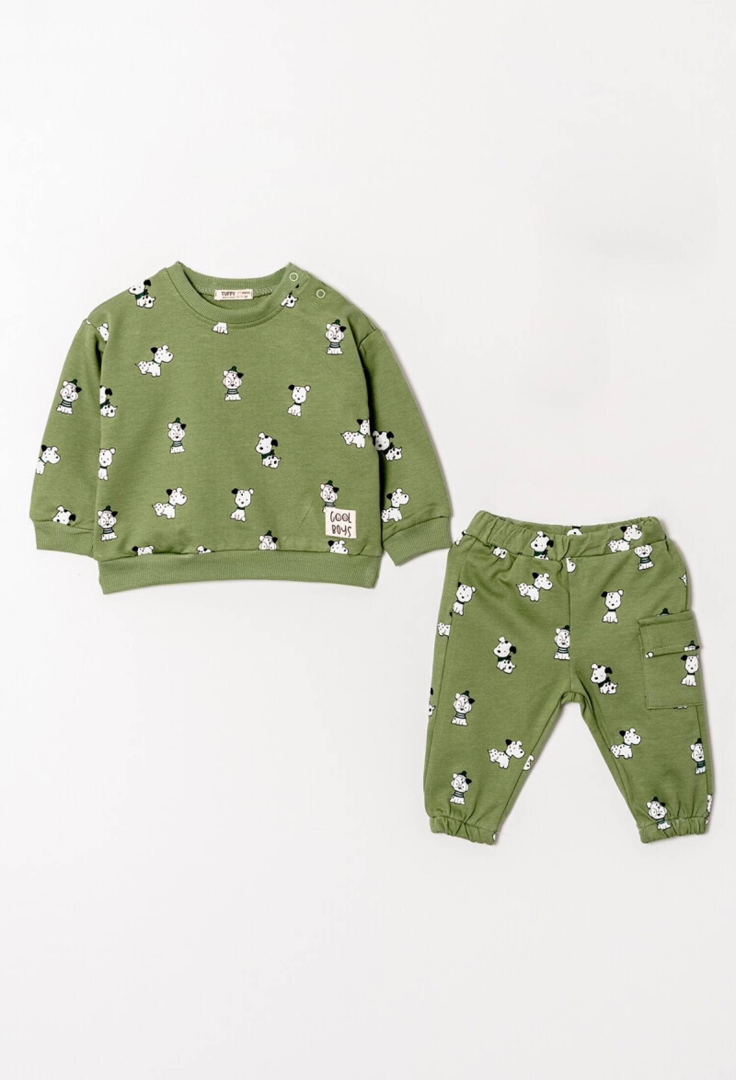Toptan Erkek Bebek köpek Baskılı Eşofman Takımı 6-18M 1099-0824 - 1099-0824 - Brand: Tuffy - Kids & Bby Clothes From Peralane Kids Turkey