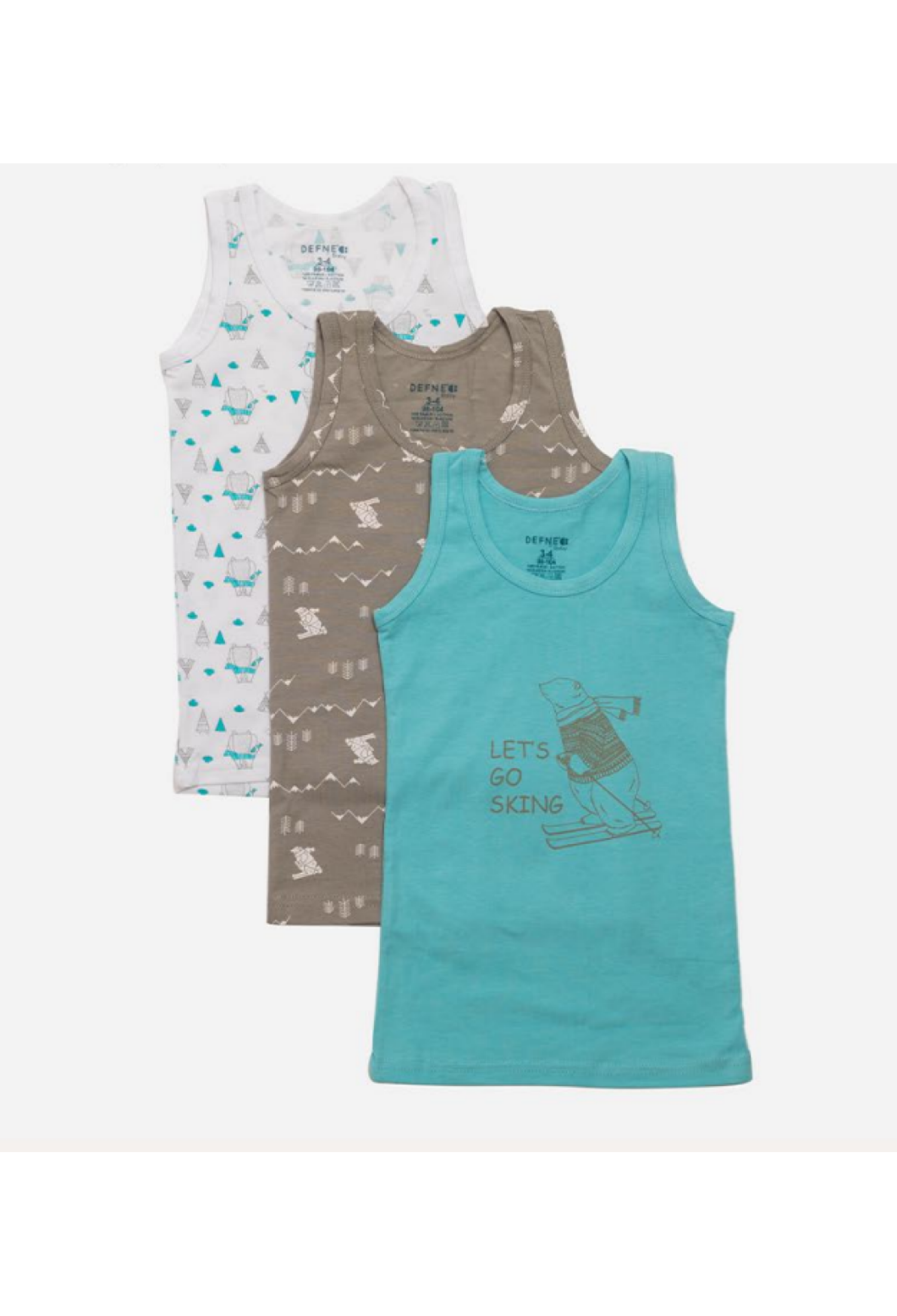 Toptan Erkek Çocuk 15'li Atlet 3-12Y 1064-DFN-A006-22M - 1064-DFN-A006-22M - Brand: Defne - Kids & Bby Clothes From Peralane Kids Turkey