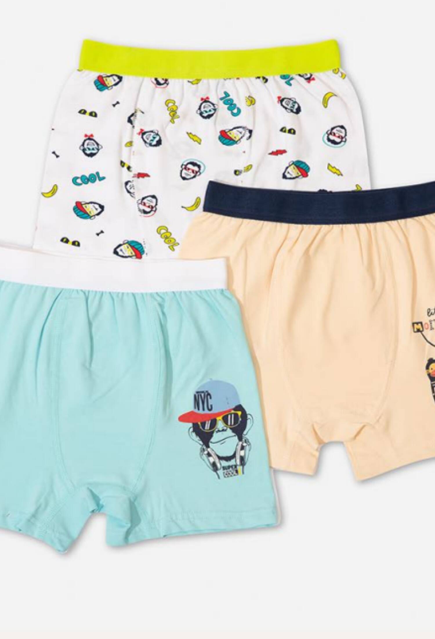 Toptan Erkek Çocuk 15'li Boxer 3-12Y 1064-DFN-B031-22 - 1064-DFN-B031-22 - Brand: Defne - Kids & Bby Clothes From Peralane Kids Turkey