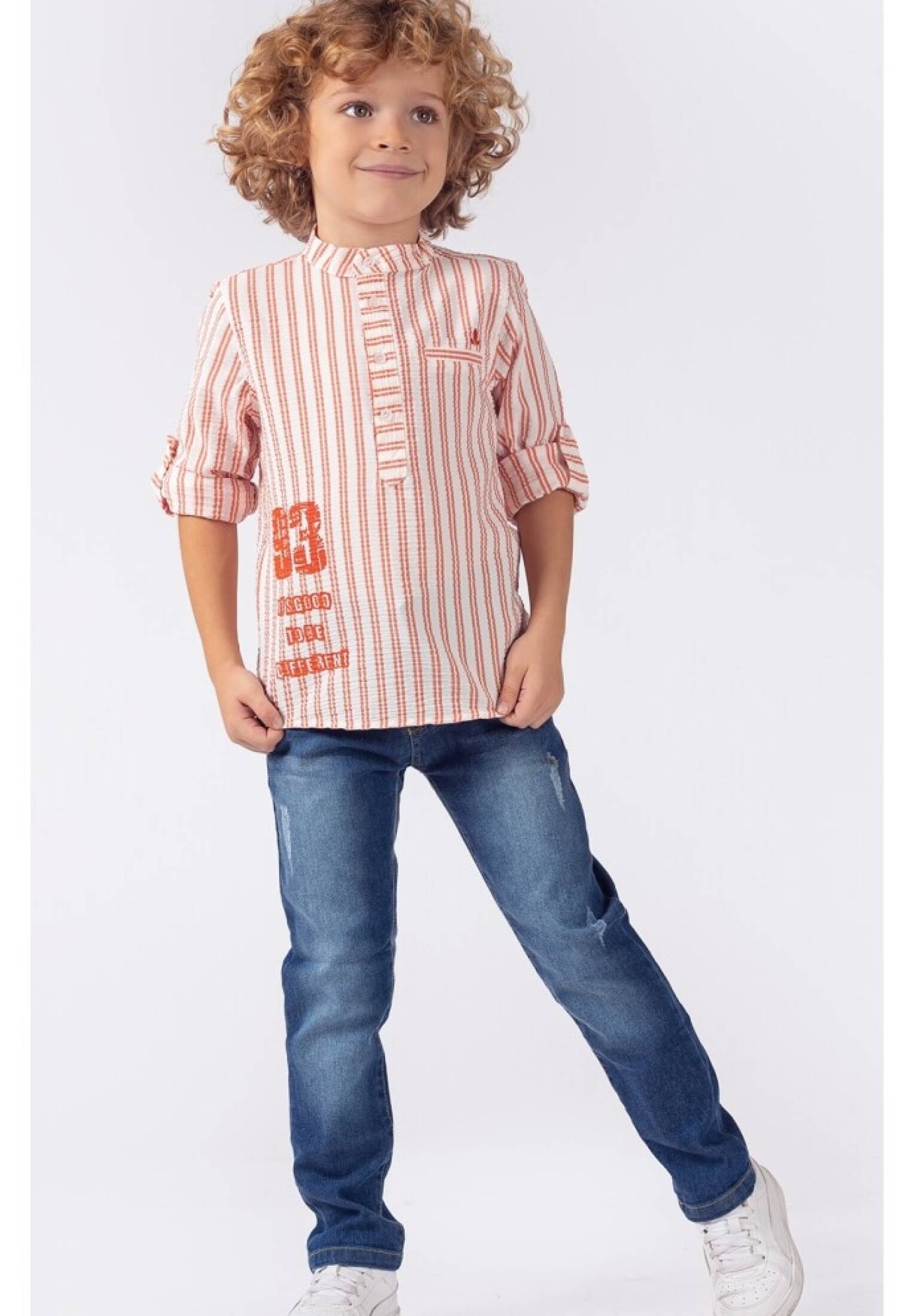 Toptan Erkek Çocuk 2'li Gömlek ve Kot Pantolon Takım 1-4Y 1015-9726 - 1015-9726 - Brand: Lemon - Kids & Bby Clothes From Peralane Kids Turkey