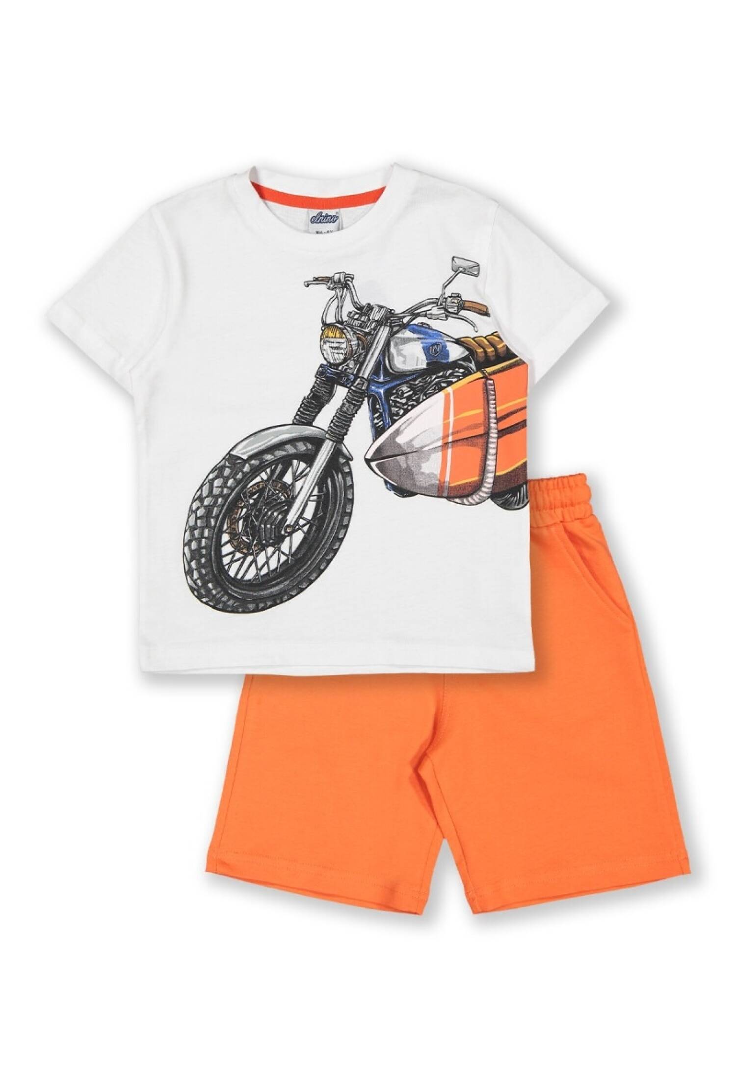 Toptan Erkek Çocuk 2'li Tişört ve Şort Takım 3-6Y 1025-22107 - 1025-22107 - Brand: Elnino - Kids & Bby Clothes From Peralane Kids Turkey