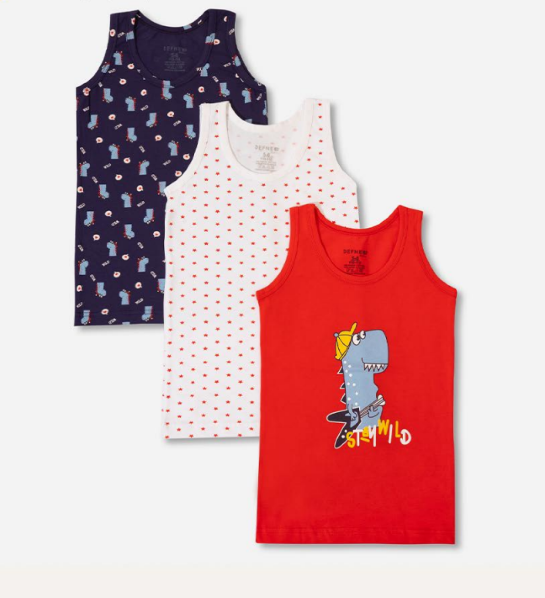 Toptan Erkek Çocuk 3’lü Atlet 3-12Y 1064-DFN-A030-22 – 1064-DFN-A030-22 – Brand: Defne – Kids & Bby Clothes From Peralane Kids Turkey