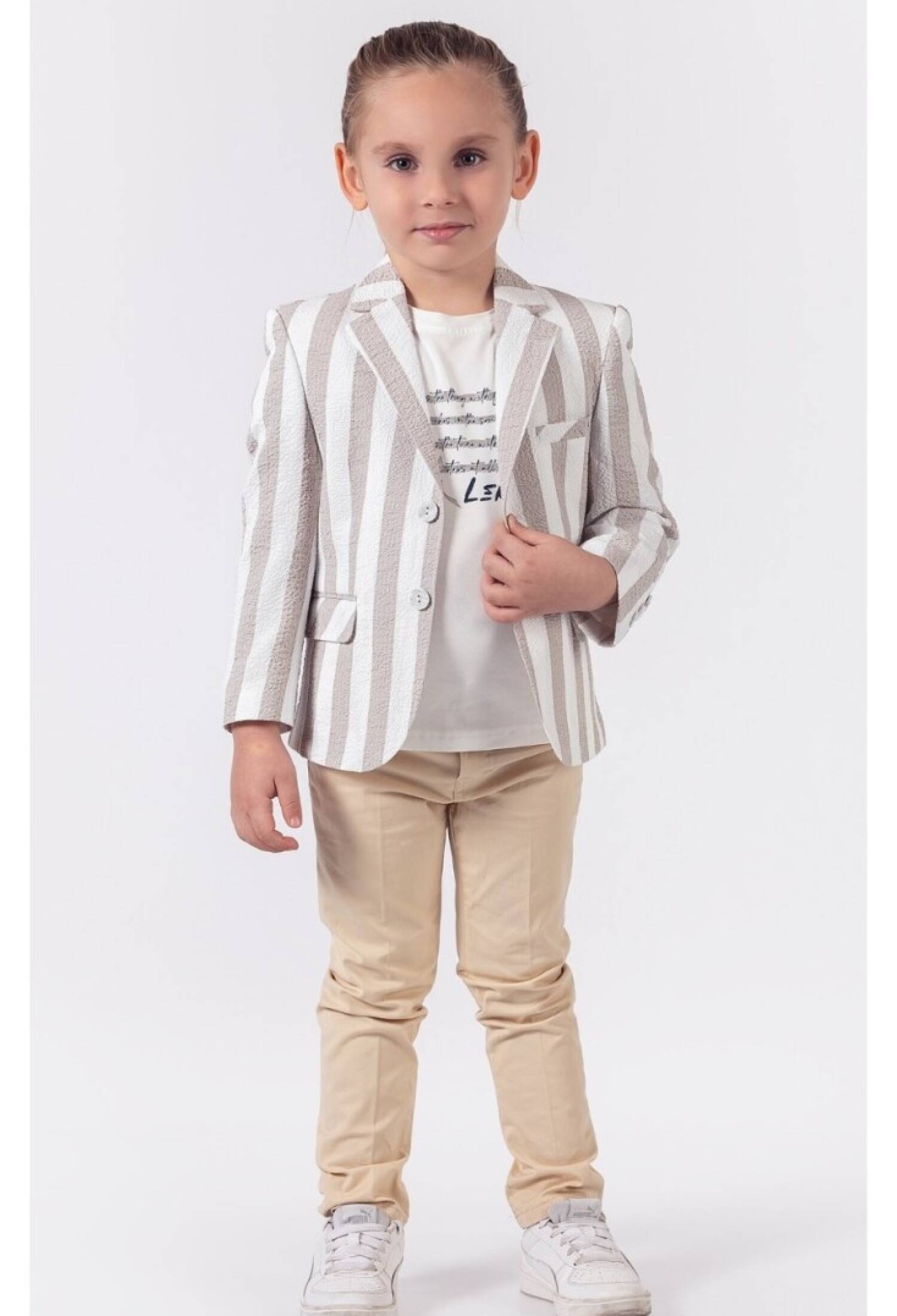 Toptan Erkek Çocuk 3'lü Çizgili Gömlek Pantolon ve Tişört Takım 1-4Y 1015-9810 - 1015-9810 - Brand: Lemon - Kids & Bby Clothes From Peralane Kids Turkey