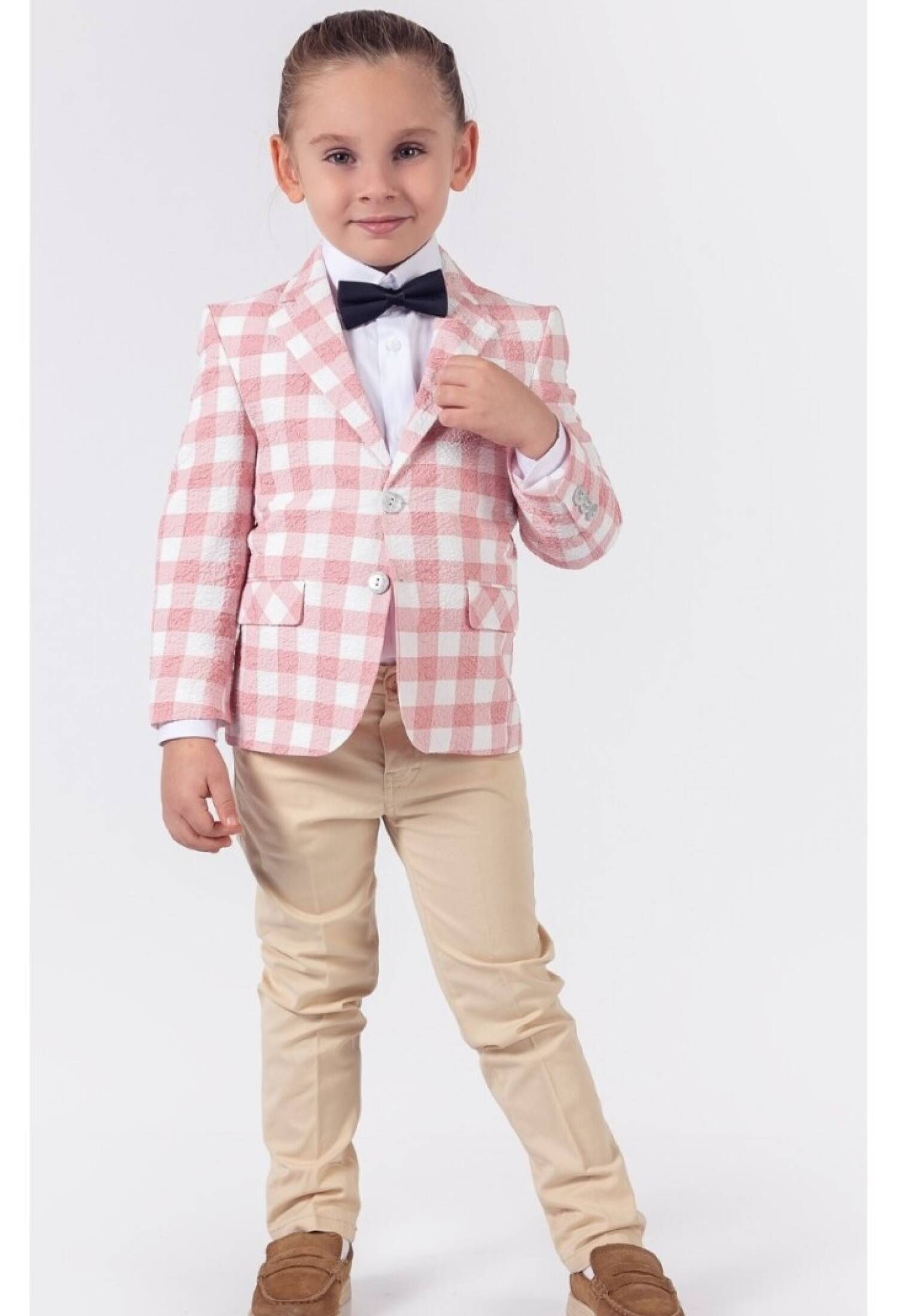 Toptan Erkek Çocuk 4'lü Gömlek Ceket Pantolon ve Papyon Takım 5-8Y 1015-9809 - 1015-9809 - Brand: Lemon - Kids & Bby Clothes From Peralane Kids Turkey