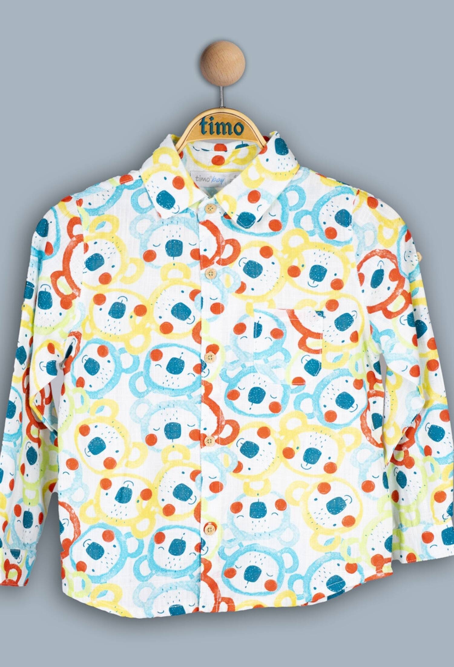 Toptan Erkek Çocuk Koala Gömlek 2-5Y 1018-TE4DÜ042243042 - 1018-TE4DÜ042243042 - Brand: Timo - Kids & Bby Clothes From Peralane Kids Turkey