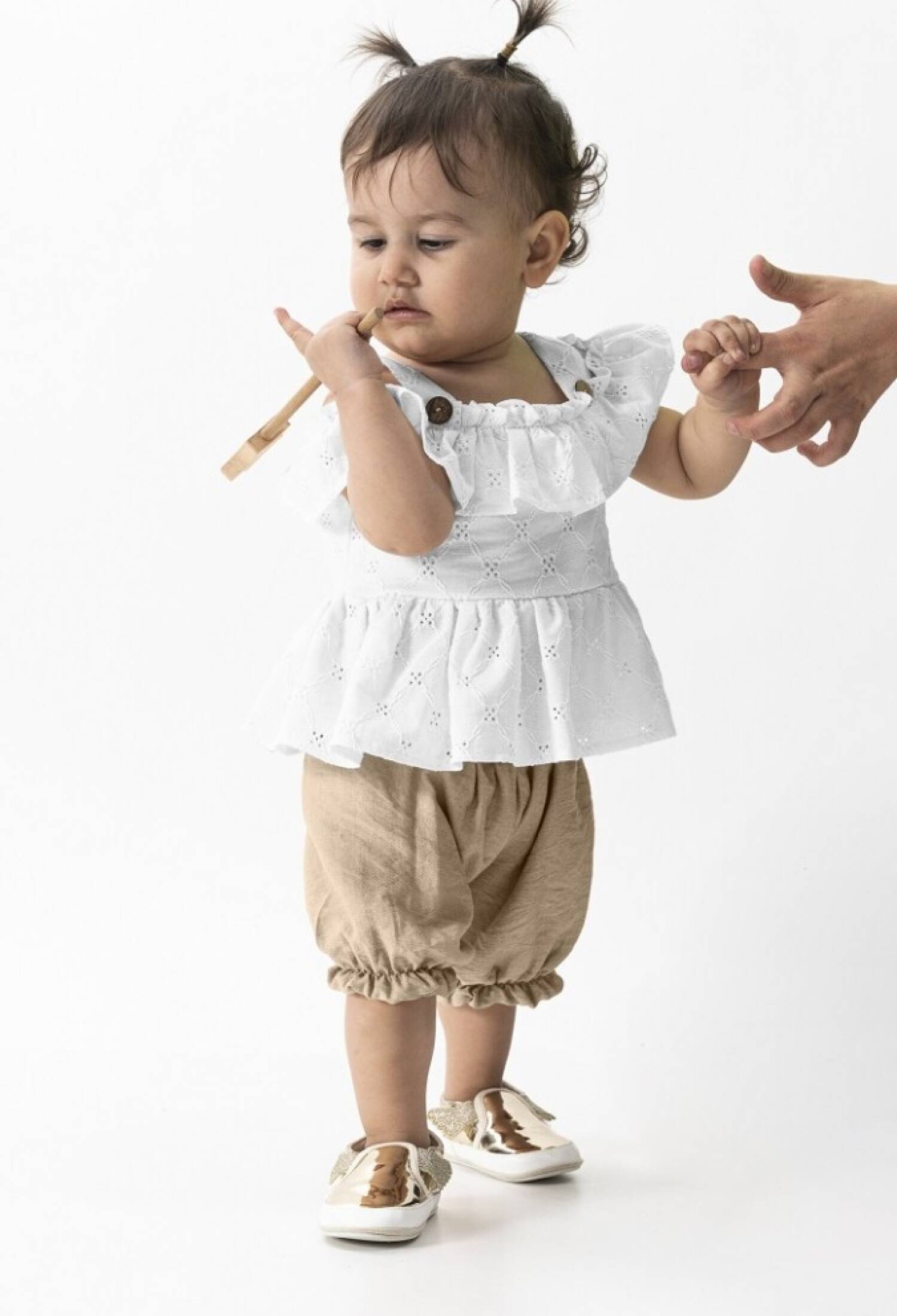 Toptan Kız Bebek 2'Li Bluz ve Şortlu Takım 6-18M 1022-23136 - 1022-23136 - Brand: Wecan - Kids & Bby Clothes From Peralane Kids Turkey