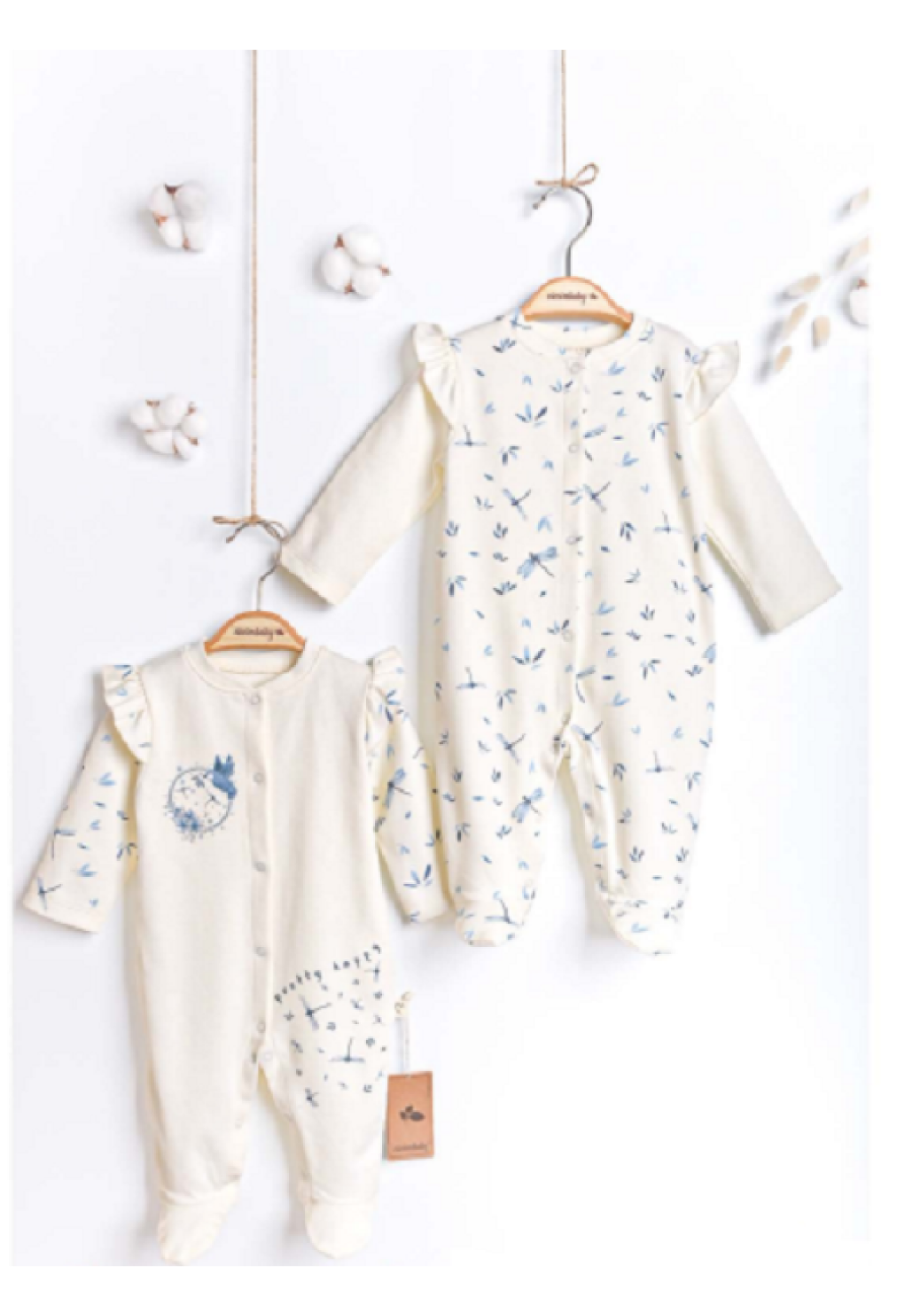 Toptan Kız Bebek 2'li Tulum Takım 3-6M 1043-4931 - 1043-4931 - Brand: Ciccimbaby - Kids & Bby Clothes From Peralane Kids Turkey