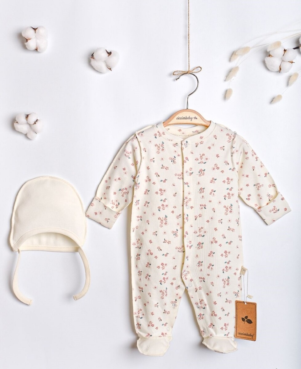 Toptan Kız Bebek 2’li Tulum ve Şapka 0-3M 1043-4911 – 1043-4911 – Brand: Ciccimbaby – Kids & Bby Clothes From Peralane Kids Turkey