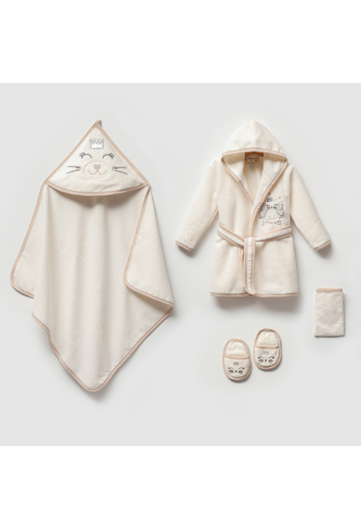 Toptan Kız Bebek 4'lü Banyo Seti 0-36M 1072-703K - 1072-703K - Brand: Ramel Kids - Kids & Bby Clothes From Peralane Kids Turkey