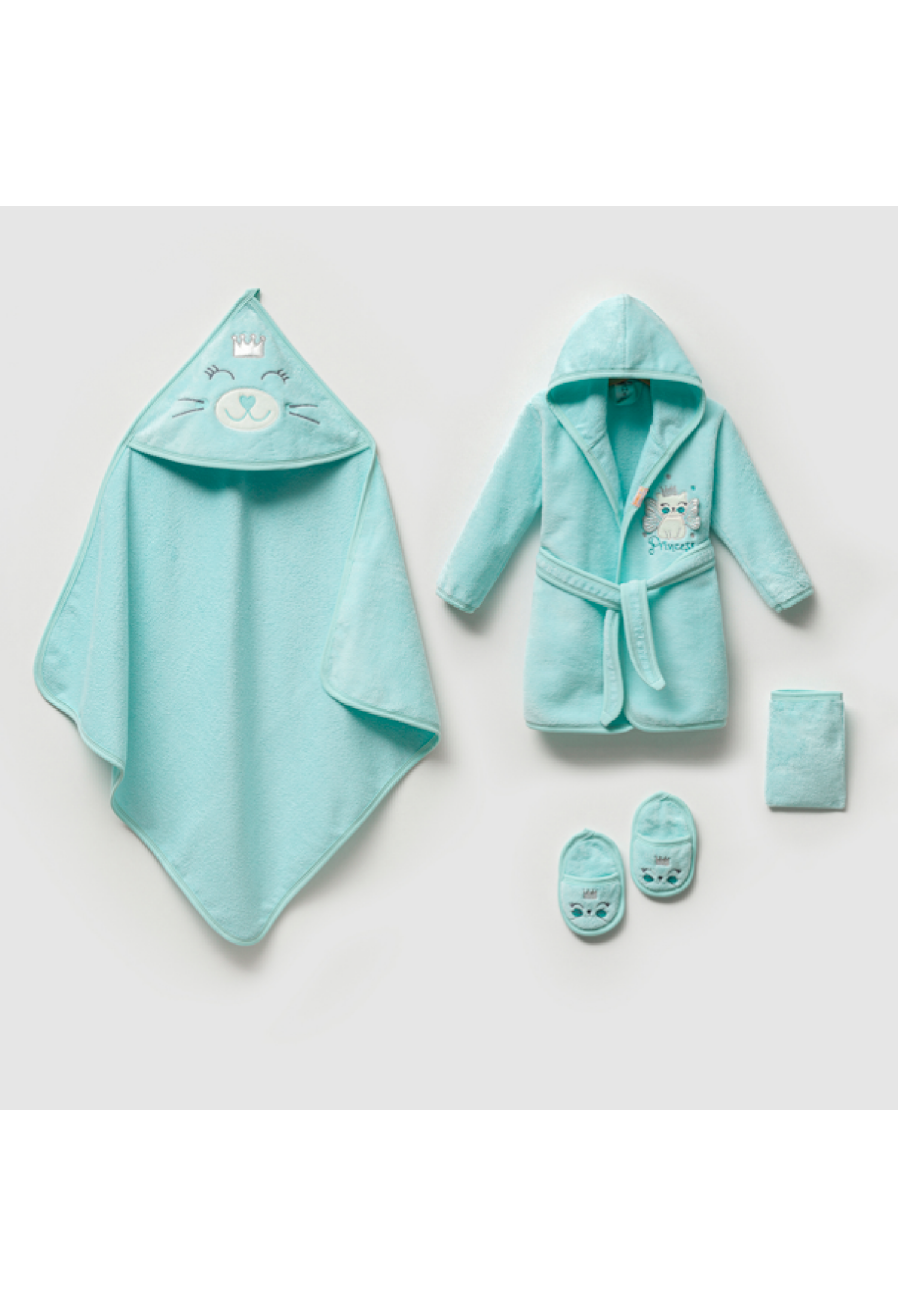 Toptan Kız Bebek 4'lü Banyo Seti 0-36M 1072-703K - 1072-703K - Brand: Ramel Kids - Kids & Bby Clothes From Peralane Kids Turkey