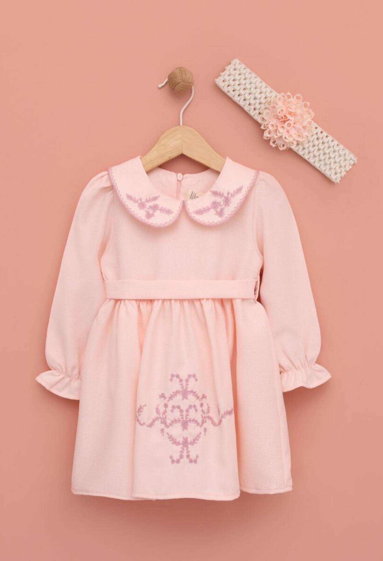 Toptan Kız Bebek Bandanalı Elbise 6-18M 1049-6531 - 1049-6531 - Brand: Lilax - Kids & Bby Clothes From Peralane Kids Turkey