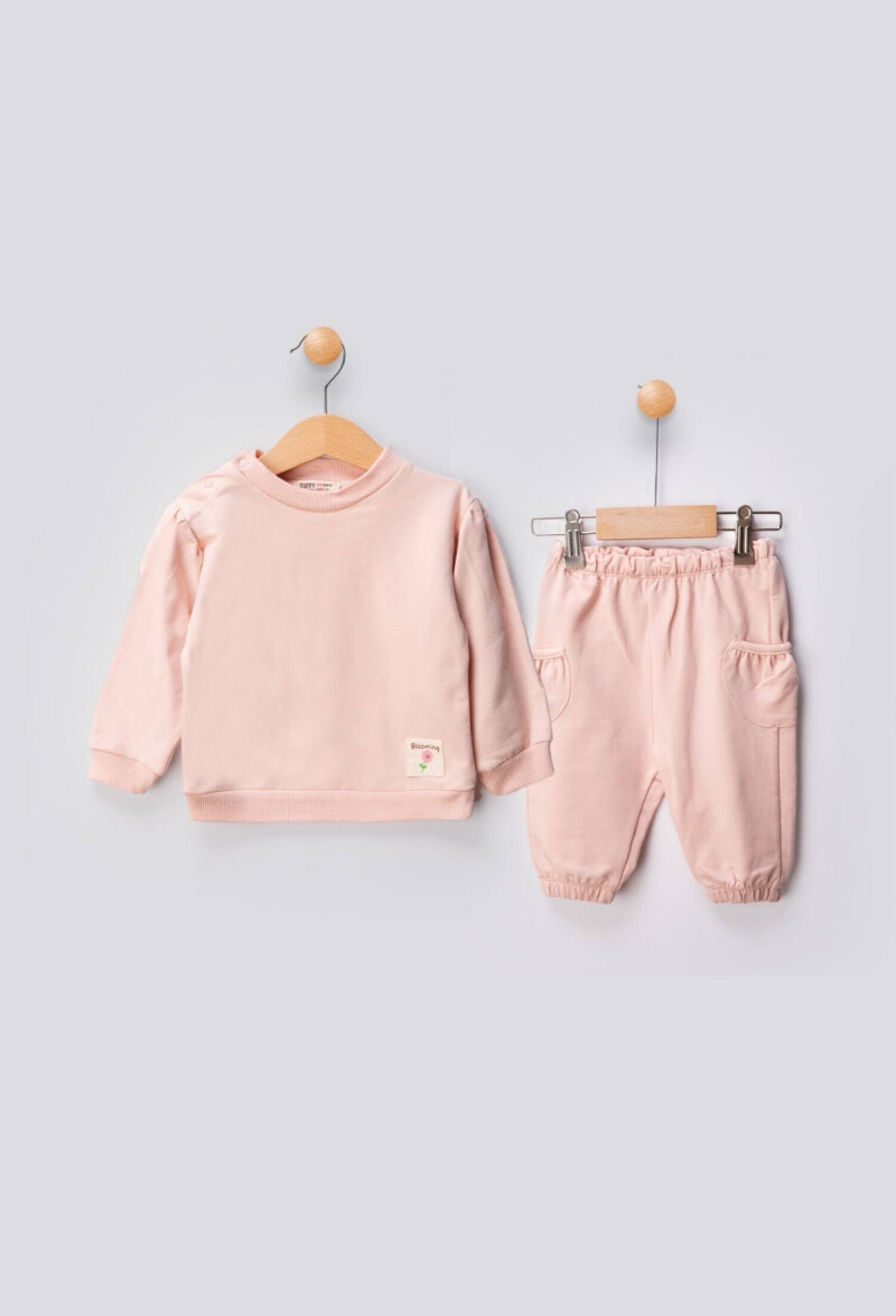 Toptan Kız Bebek Basic Eşofman Takımı 6-18M 1099-01006 - 1099-01006 - Brand: Tuffy - Kids & Bby Clothes From Peralane Kids Turkey