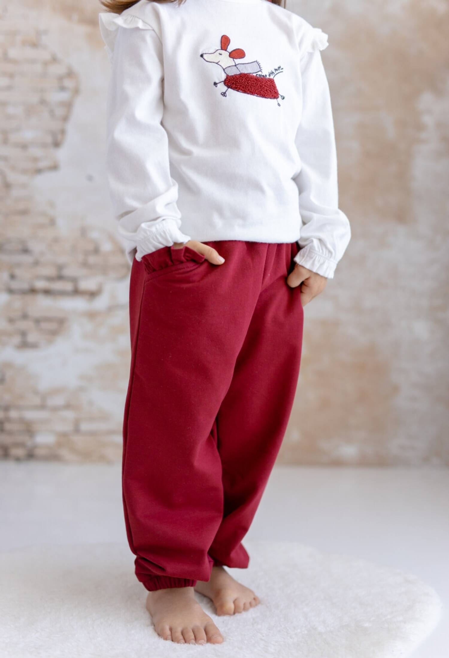 Toptan Kız Bebek Fırfır Cepli Eşofman Altı 1070-252M2KPE06 - 1070-252M2KPE06 - Brand: Zeyland - Kids & Bby Clothes From Peralane Kids Turkey