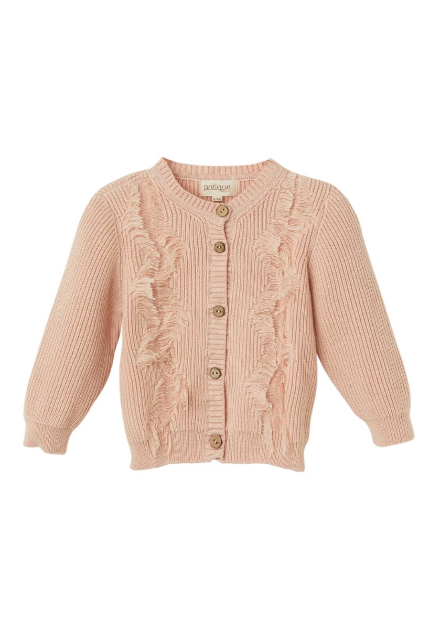 Toptan Kız Bebek Organik Pamuk Püsküllü Hırka 6-36M 1061-21153 - 1061-21153 - Brand: Uludağ Triko - Kids & Bby Clothes From Peralane Kids Turkey