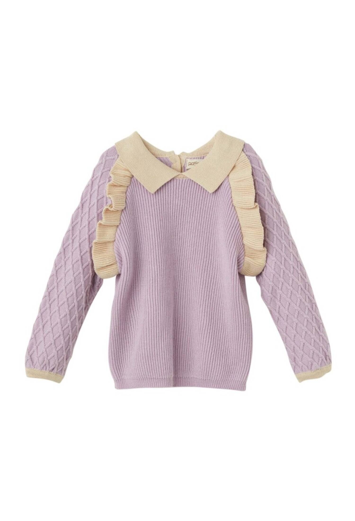 Toptan Kız Bebek Organik Pamuklu Fırfırlı Kazak 6-36M 1061-21172 - 1061-21172 - Brand: Uludağ Triko - Kids & Bby Clothes From Peralane Kids Turkey