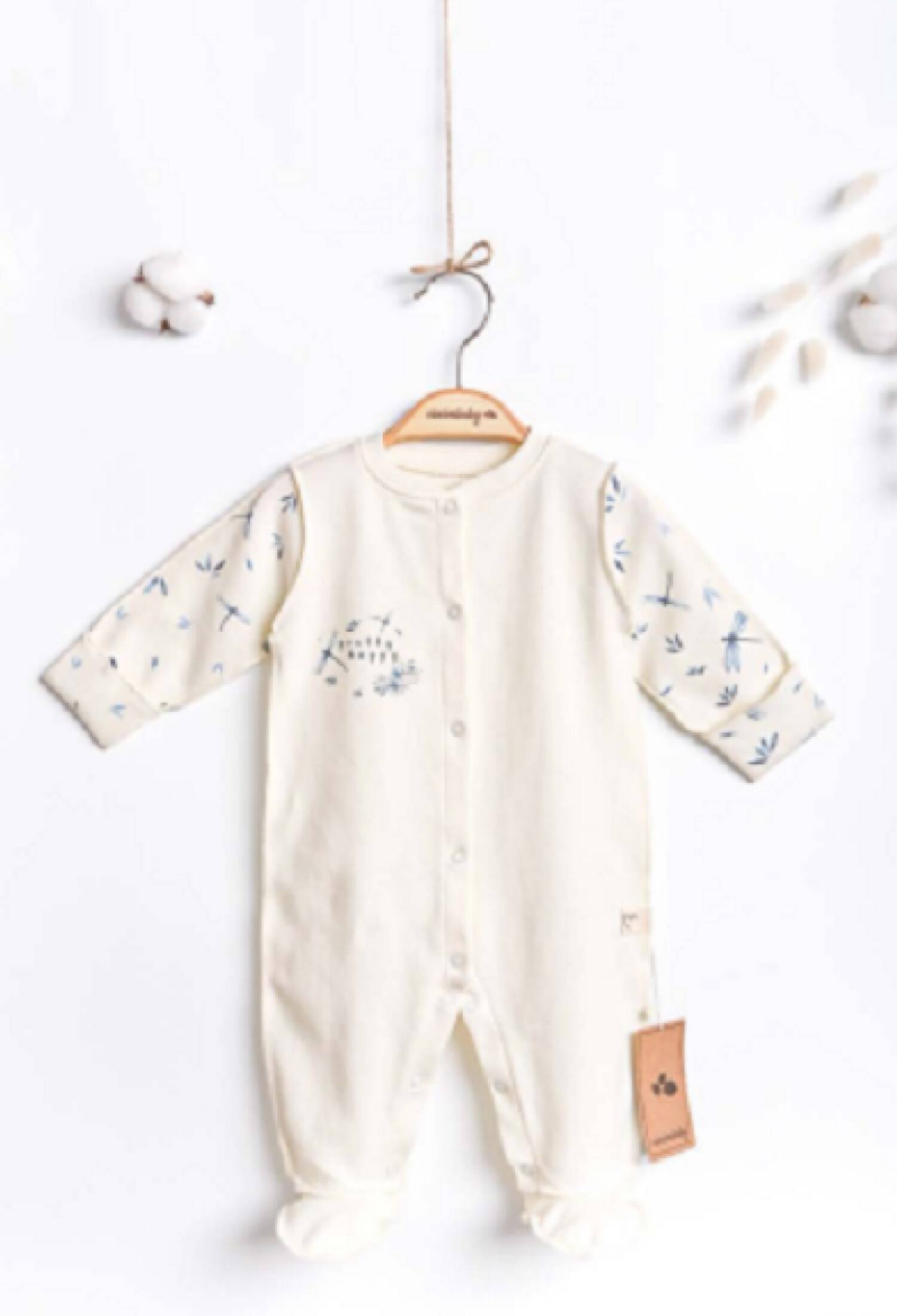 Toptan Kız Bebek Yenidoğan Desenli Tulum 0-3M 1043-4942 - 1043-4942 - Brand: Ciccimbaby - Kids & Bby Clothes From Peralane Kids Turkey