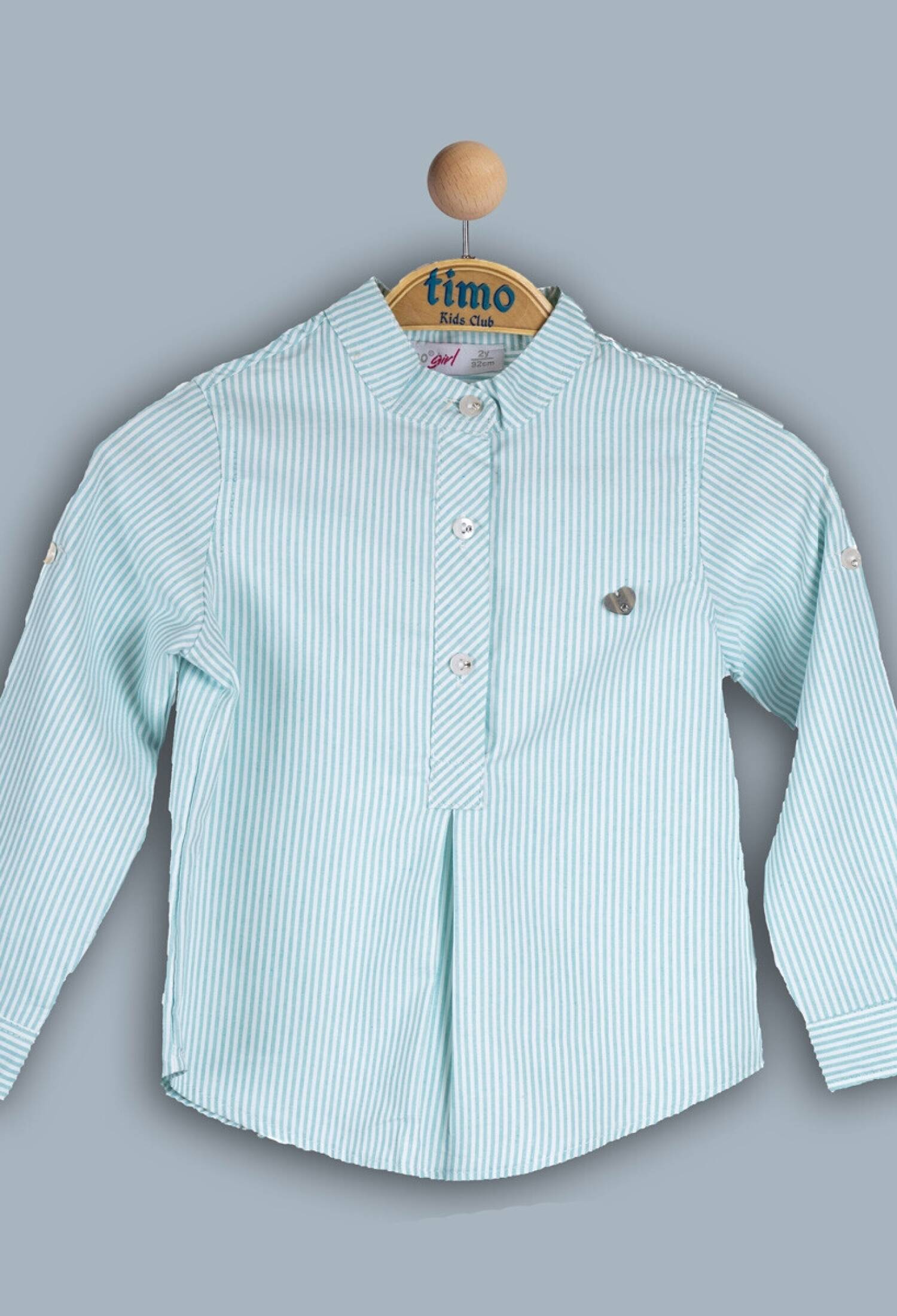 Toptan Kız Classic Gömlek 2-5Y 1018-TK4DÜ012241142 - 1018-TK4DÜ012241142 - Brand: Timo - Kids & Bby Clothes From Peralane Kids Turkey