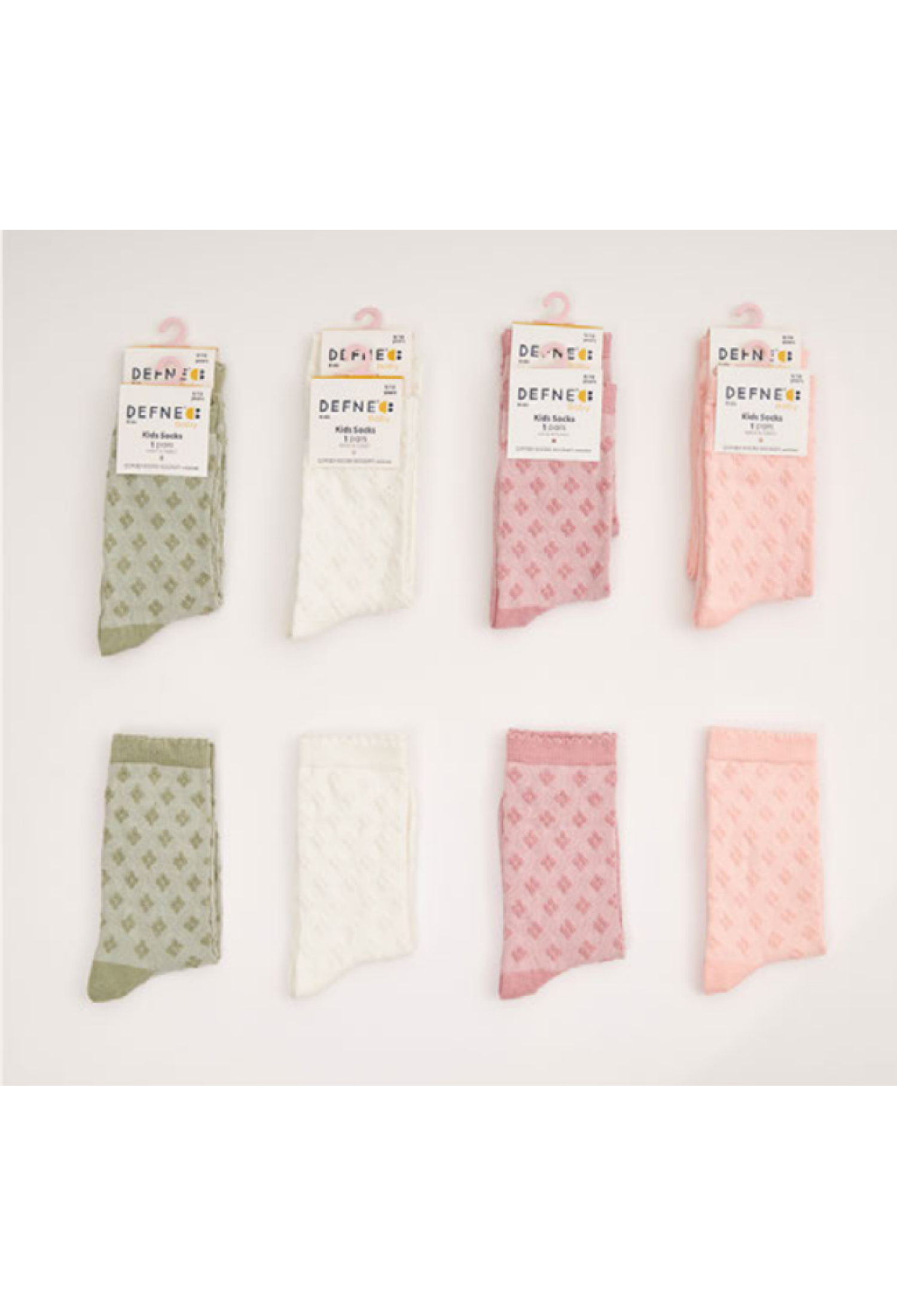 Toptan Kız Çocuk 12 Çift Çorap 1064-DFN1Ç-K002-22(9-10) - 1064-DFN1Ç-K002-22(9-10) - Brand: Defne - Kids & Bby Clothes From Peralane Kids Turkey