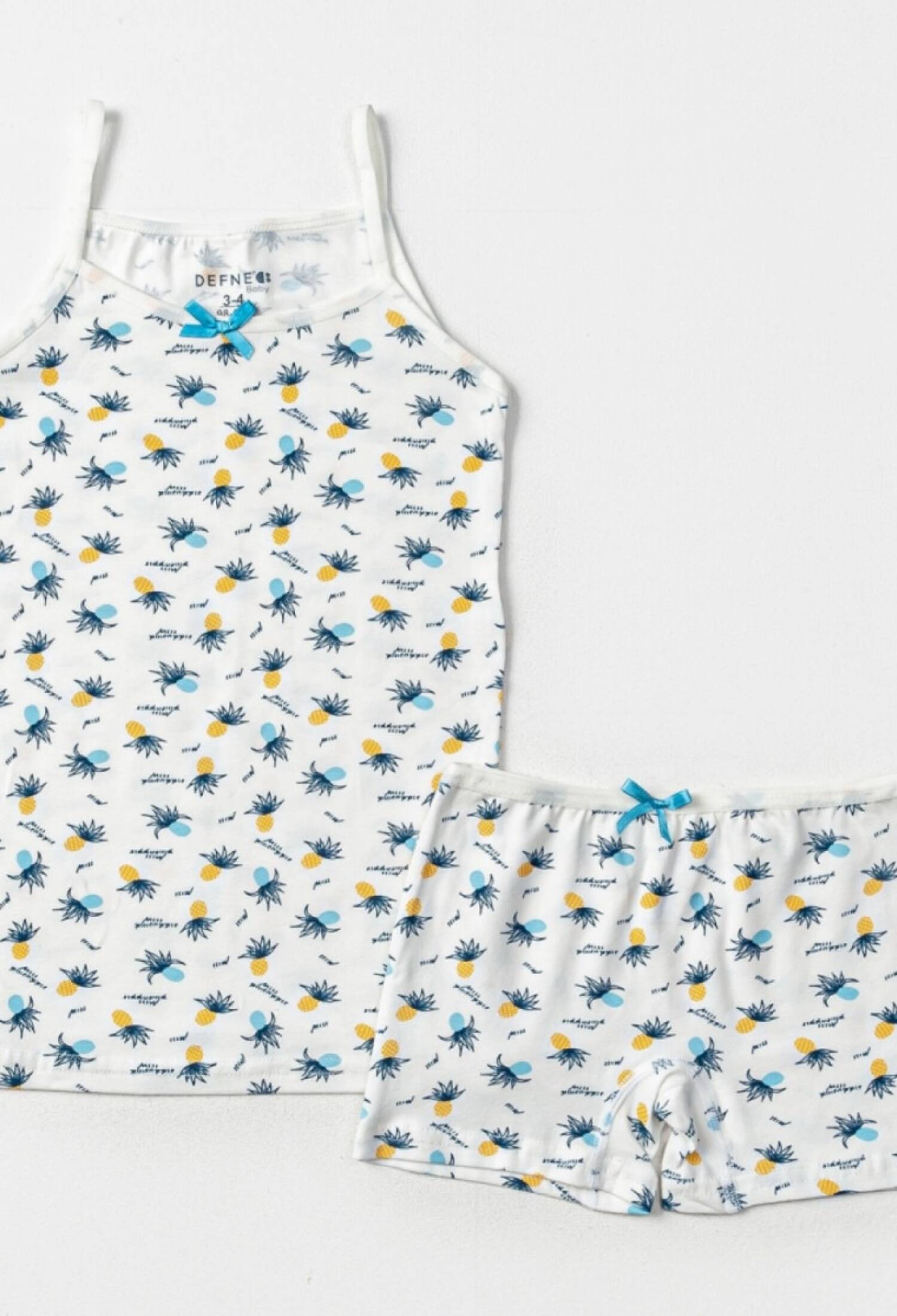 Toptan Kız Çocuk 2'li Atlet ve Boxer Set 2-10Y 1064-DFN-TK027-23 - 1064-DFN-TK027-23 - Brand: Defne - Kids & Bby Clothes From Peralane Kids Turkey