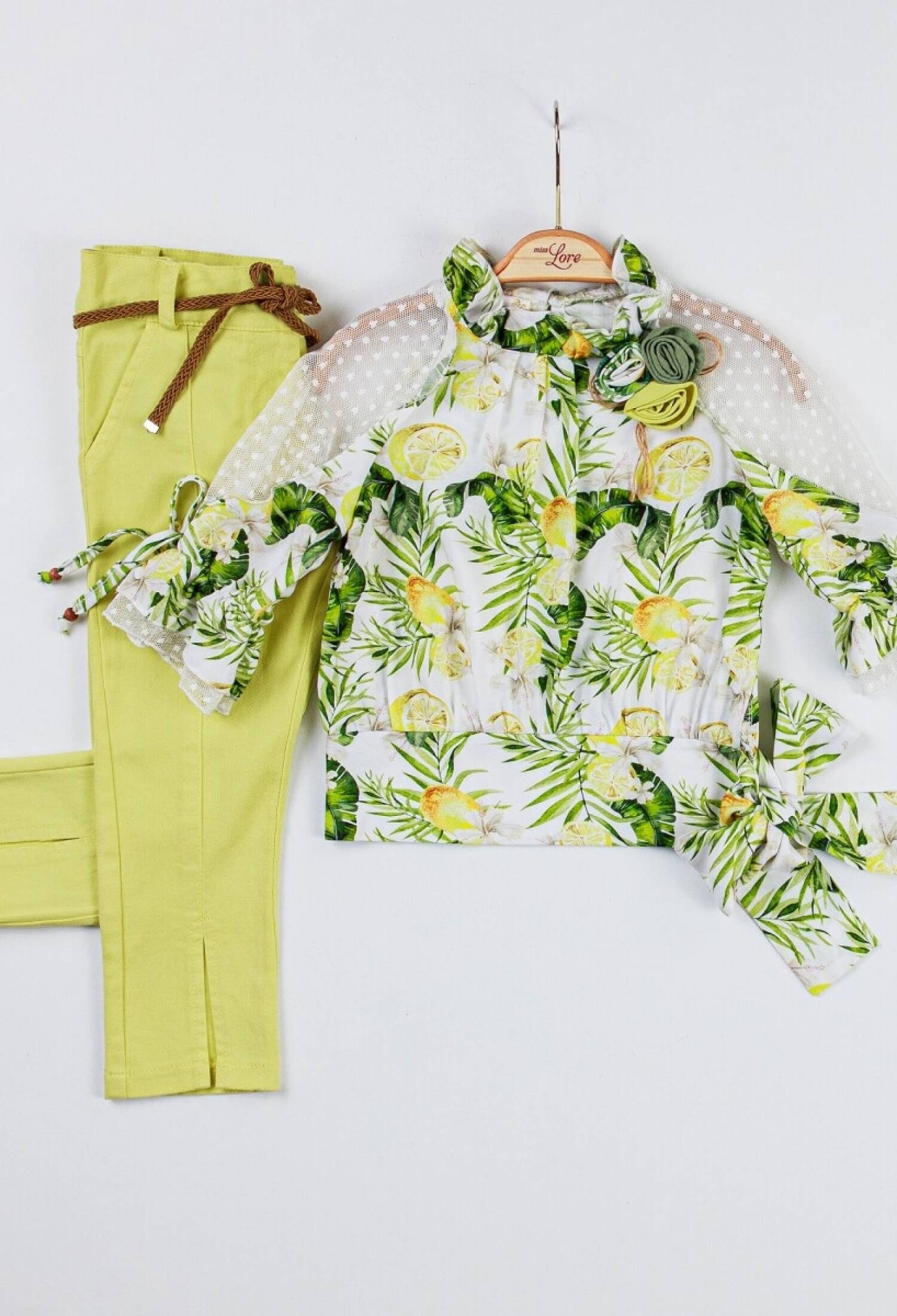 Toptan Kız Çocuk 2'li Bluz Pantolonlu Takım 2-6Y 1055-5130 - 1055-5130 - Brand: Miss Lore - Kids & Bby Clothes From Peralane Kids Turkey