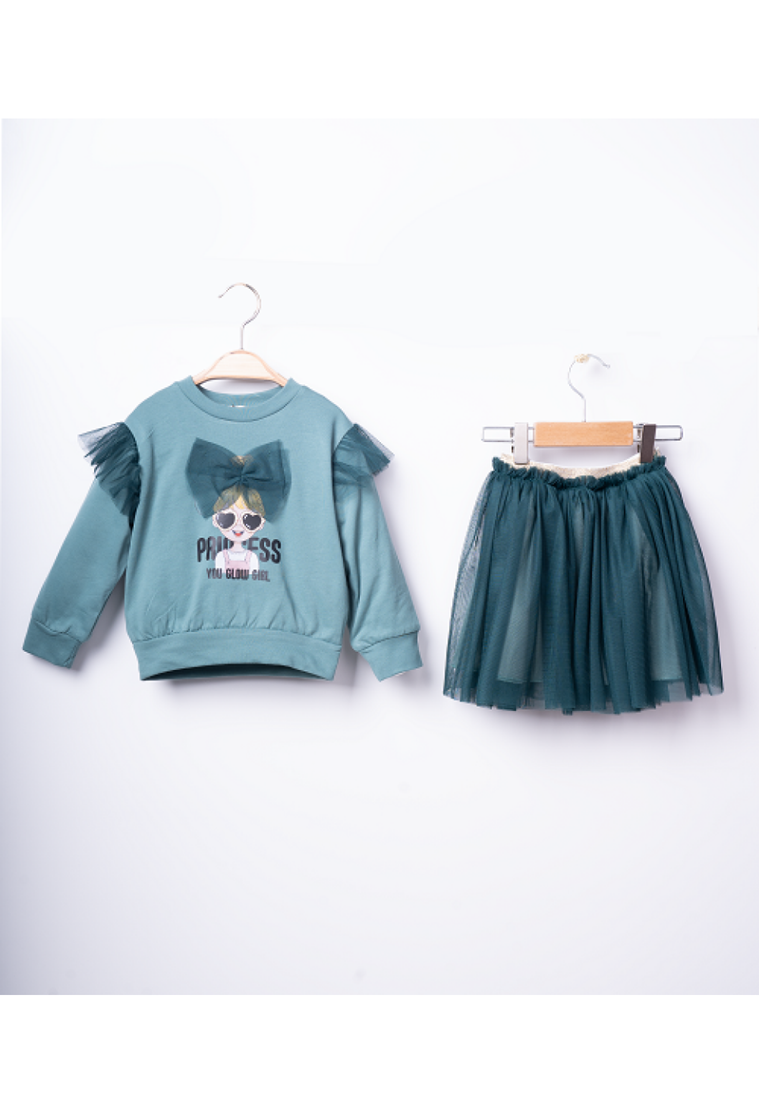 Toptan Kız Çocuk 2'li Sweatshirt ve Etek Takım 3-6Y 1016-23255 - 1016-23255 - Brand: Büşra Bebe - Kids & Bby Clothes From Peralane Kids Turkey