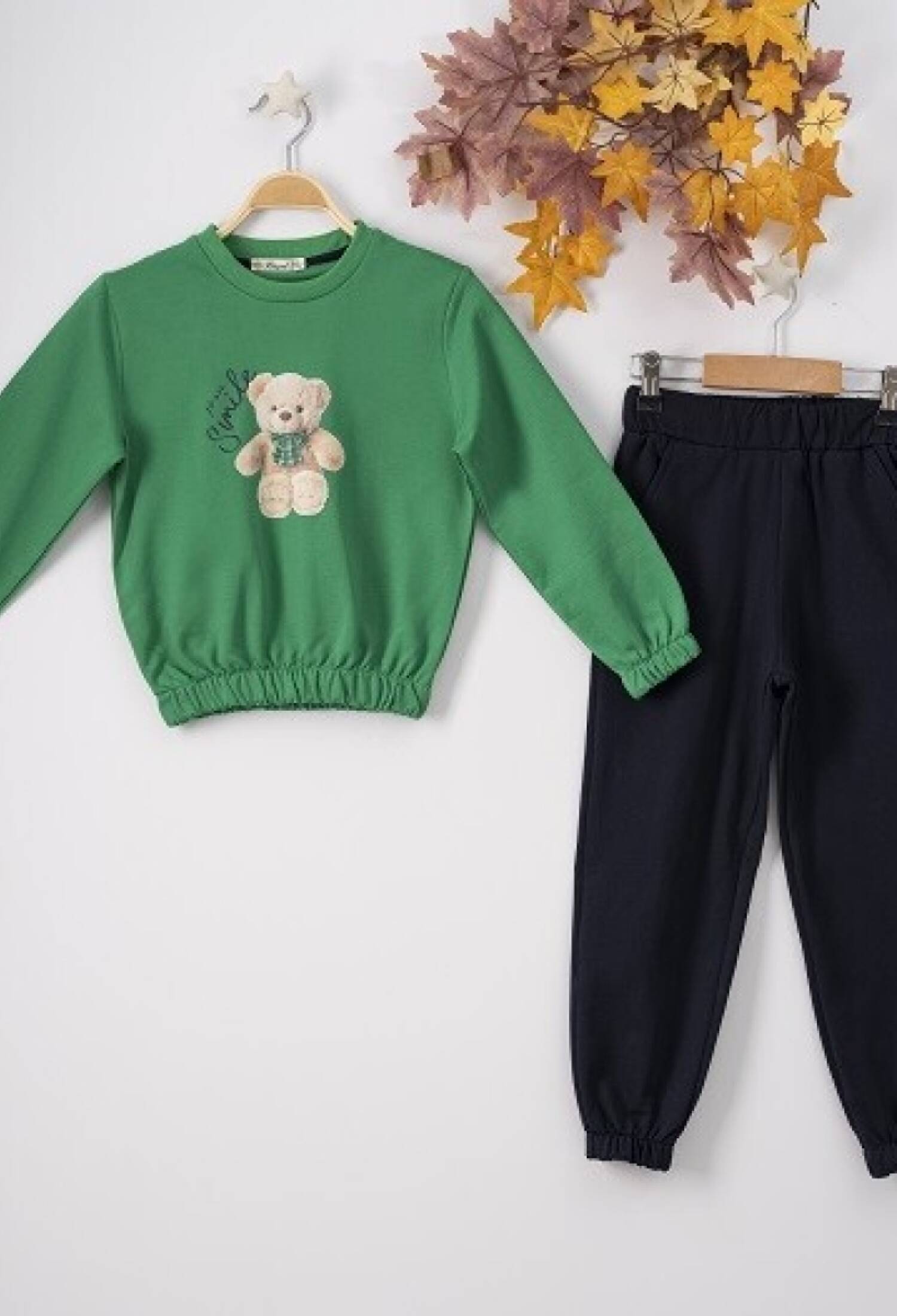 Toptan Kız Çocuk 2'li Sweatshirt ve Pantolon Takımı 7-10Y 1016-22264 - 1016-22264 - Brand: Büşra Bebe - Kids & Bby Clothes From Peralane Kids Turkey
